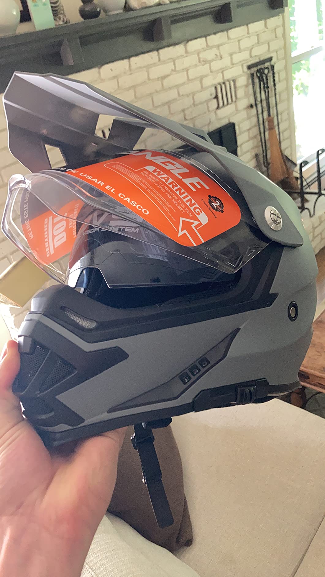 $12/mo - Finance TRIANGLE TRIANGLE Full Face Motorcycle Helmet Dual ...