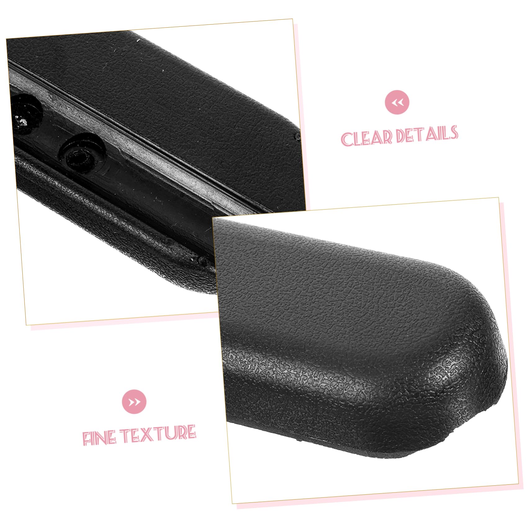 Angoily 4 Pares Reposabrazos Silla Sillas De Ruedas Auto Reposamuñecas Caso De Scooter Chair Reemplazo Del Reposabrazos Asiento Pilates Portátil Manejar Plastico Abs Black
