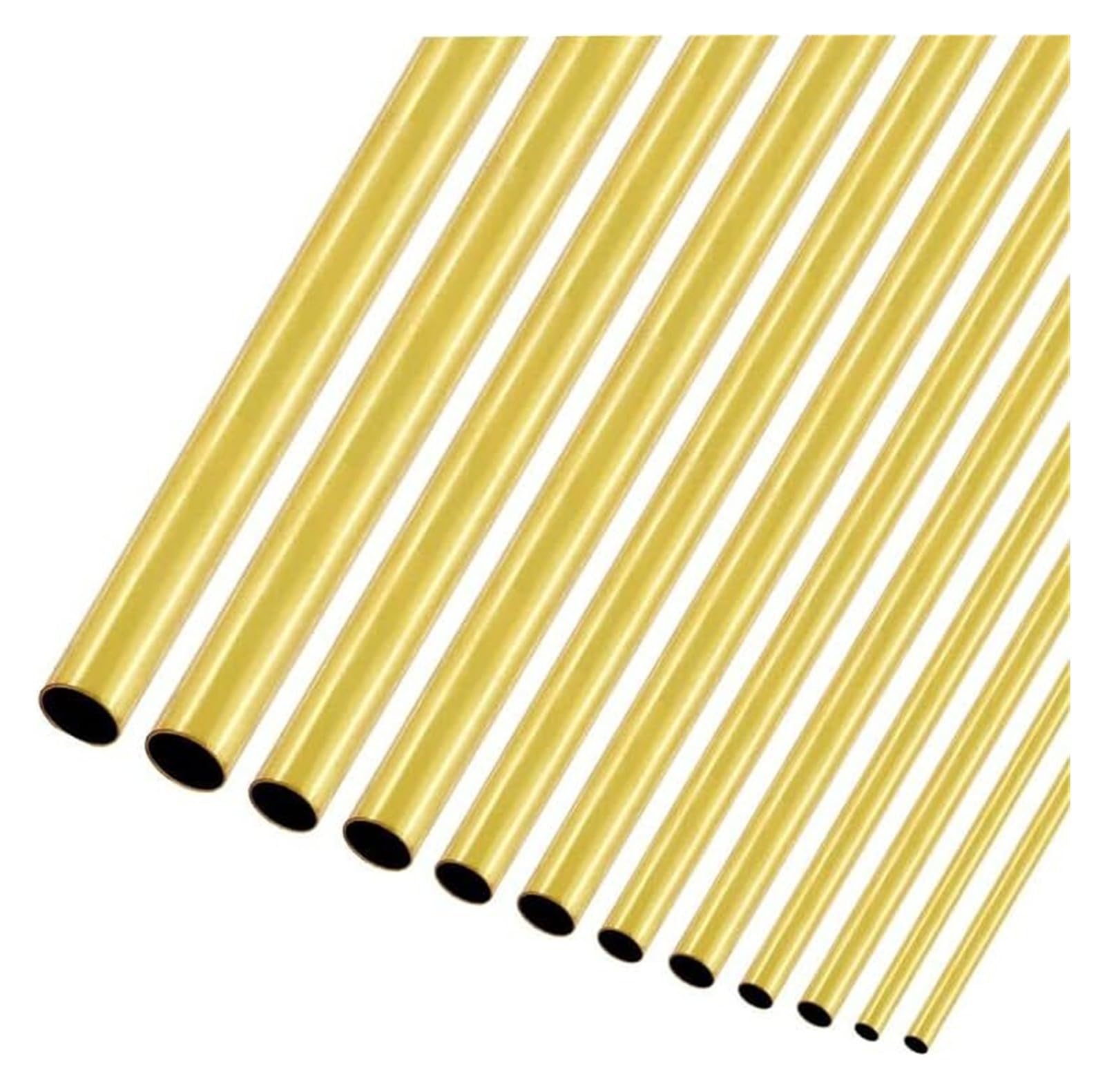 Tubo in ottone tondo diametro lunghezza 200 mm 300 mm 500 mm tubo senza saldatura(OD 16 x ID 14mm)