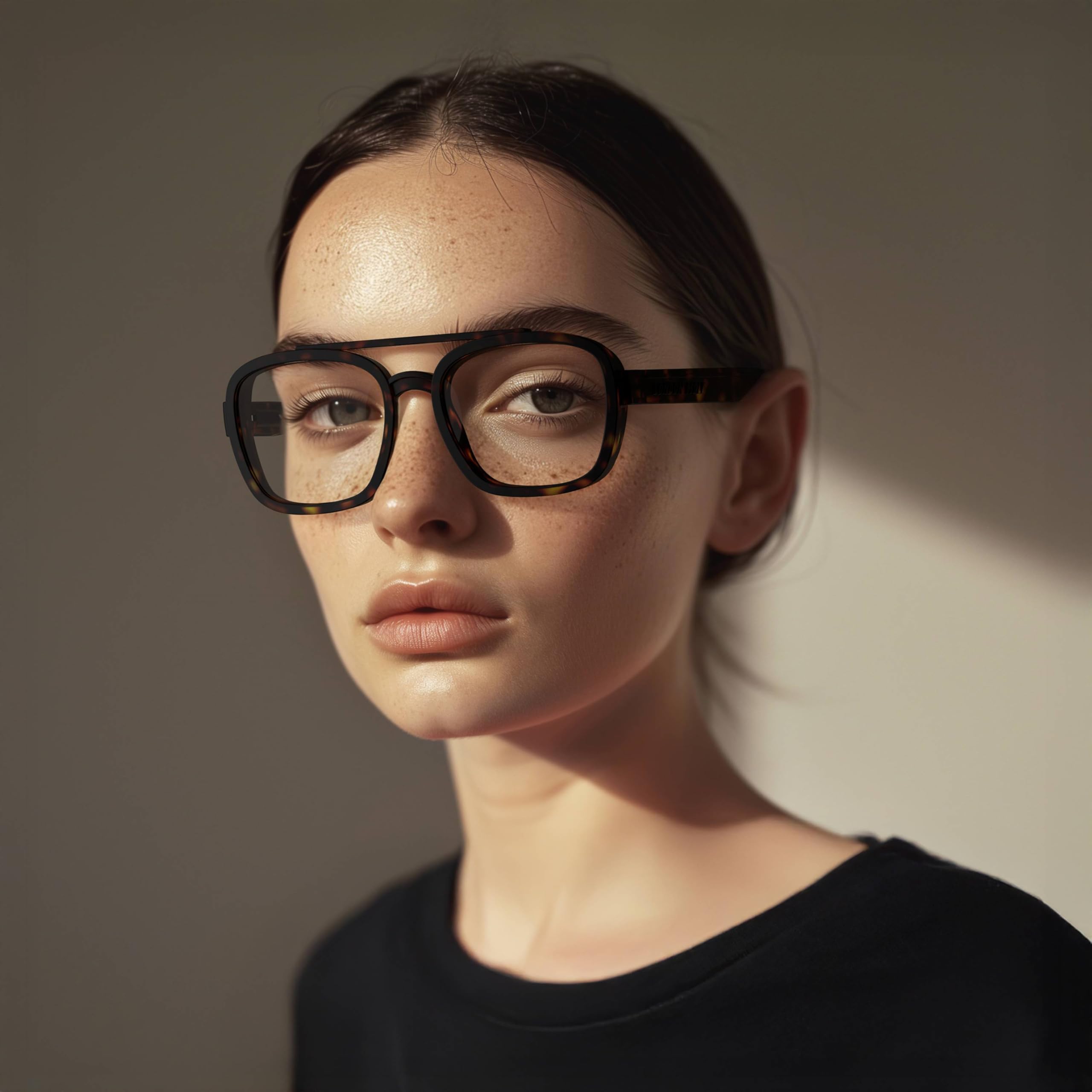 LONDON MOLE® Kennedy Lunettes de lecture | Liseurs de style pilote en forme carrée et sympa | Unisex féminin masculin | Charnières à ressort