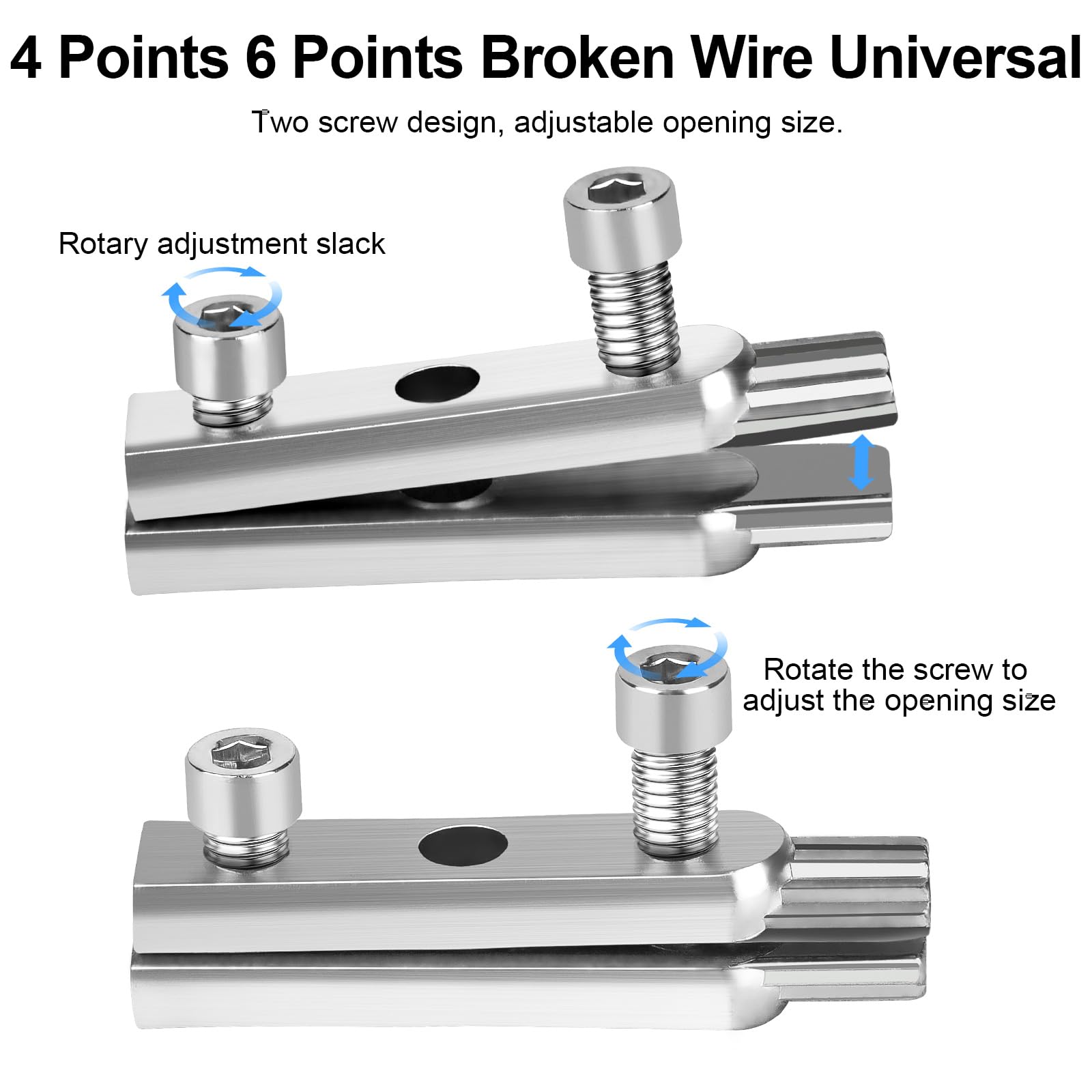 2-Piece Broken Pipe Extractor Tool Set - Removes Damaged Faucet Threads From 1/2" And 3/4" Pipes