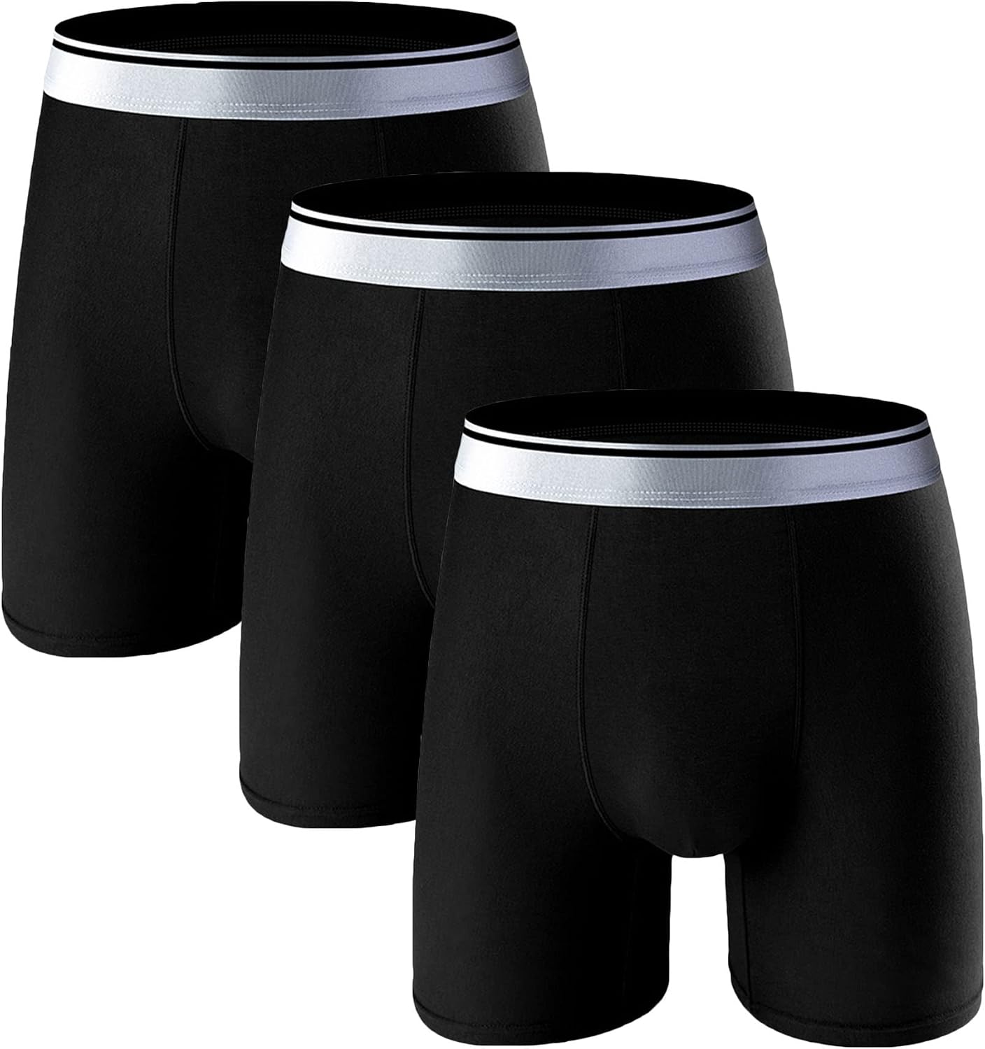 Mens Underwear Boxer Briefs Breathable And Soft Trunks 3 Pack Stretch Comfort Lightweight Pouch Boxer Briefs