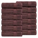 Ample Decor 4-teiliges Badetuch aus 100% Baumwolle, schnelltrocknend, superweich...
