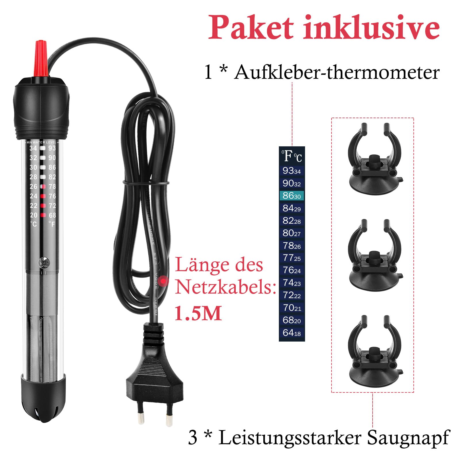 Chauffeur Pour Aquarium À Tortues - Chauffeur 100W À Installation