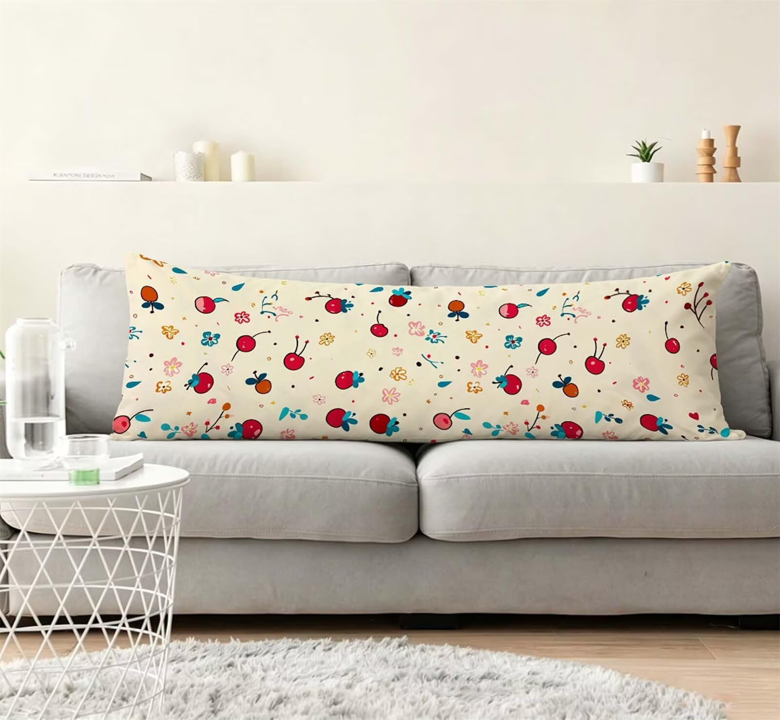 Fodera Cuscino 50 x 150 cm, Nordico-14 Lino Copricuscini Letto,