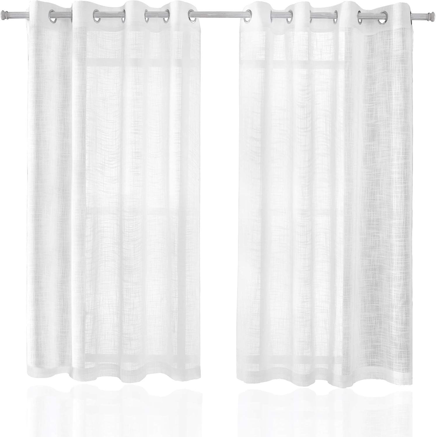 Joywell SemiSheer Curtains Elegant Window Treatment Solid
