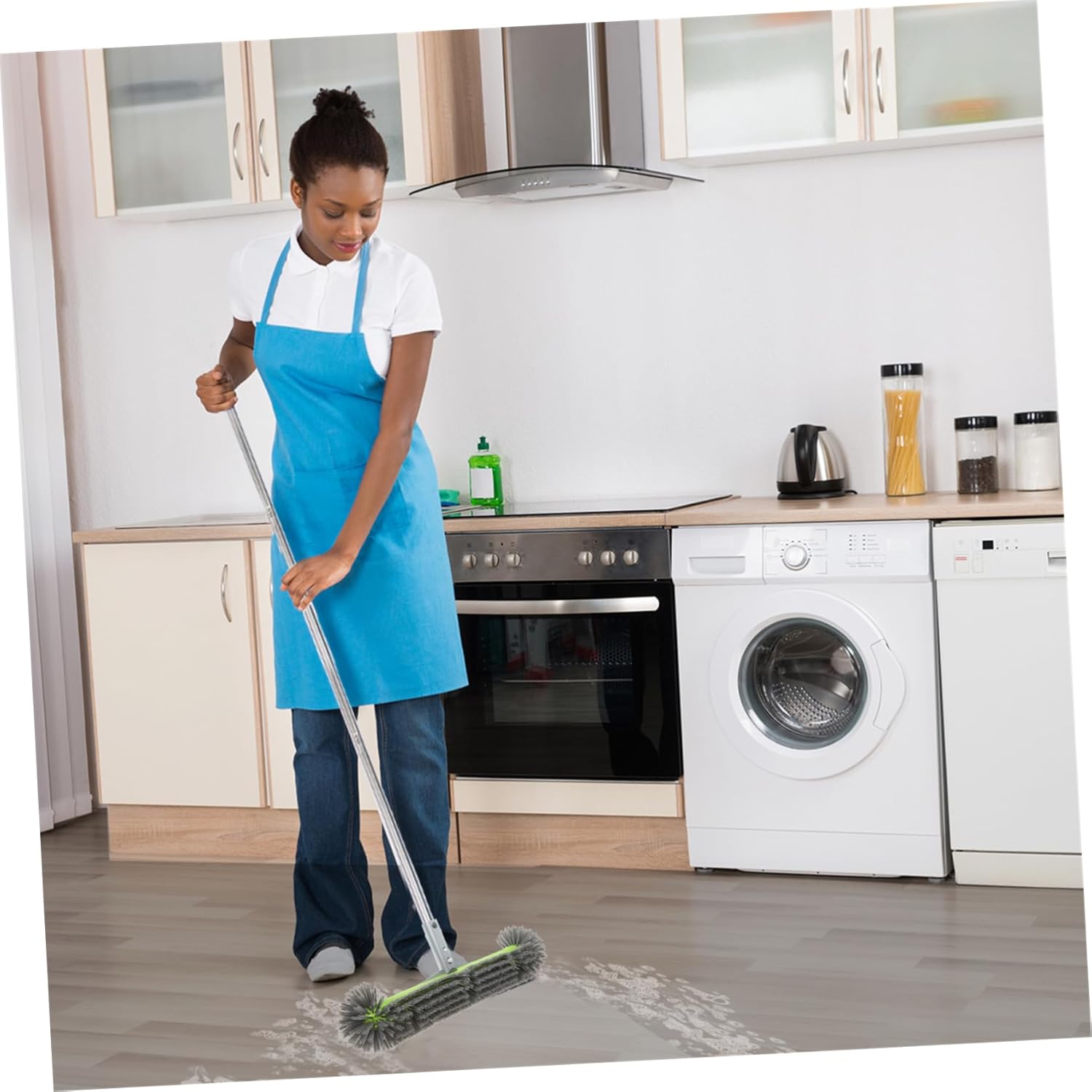 VANZACK 2pcs Heavy Duty Plastic Pool Brush Replacement for Inground and Above Ground Pools Strong Bristles for Cleaning of Tiles Walls Floors and Steps