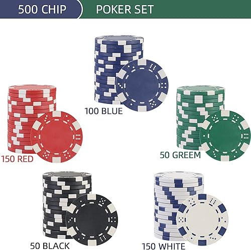 Miniatura 5 de LUOBAO Juego de fichas de póquer para Texas Holdem, Blackjack, con bolso de tela Oxford de alta resistencia, 0.41 oz (200 piezas rojas, 150 piezas
