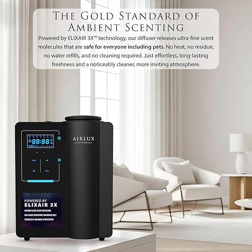 Miniatura 2 de Jupiter 5000 - Máquina de aire inteligente para grandes espacios, difusor de aroma de hotel con aire frío Elixair 3X Tech 3X Tech 33.8 fl oz, hasta