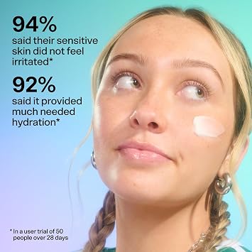 Bubble Skincare Slam Dunk Hydrating Face Moisturizer - Travel Size Lightweight Face Lotion with Vitamin E + Aloe Vera - Daily Facial Moisturizer for Normal + Dry Skin with Blue Light Protection (50ml)
