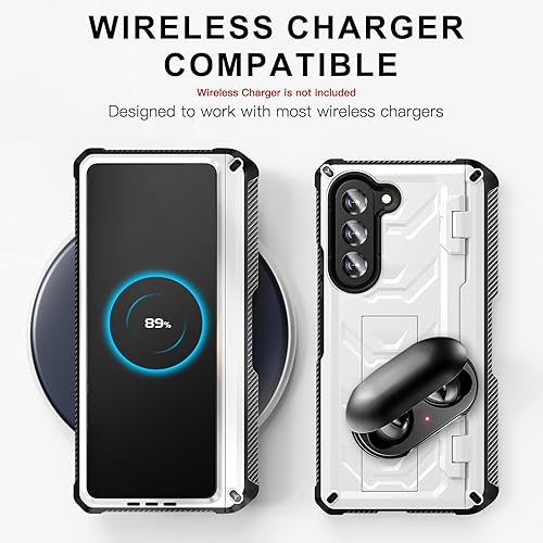 Miniatura 6 de Funda resistente para Samsung-Galaxy-Z-Fold-5 5G con soporte integrado soporte para bolígrafo S protector de pantalla protección de bisagra, funda