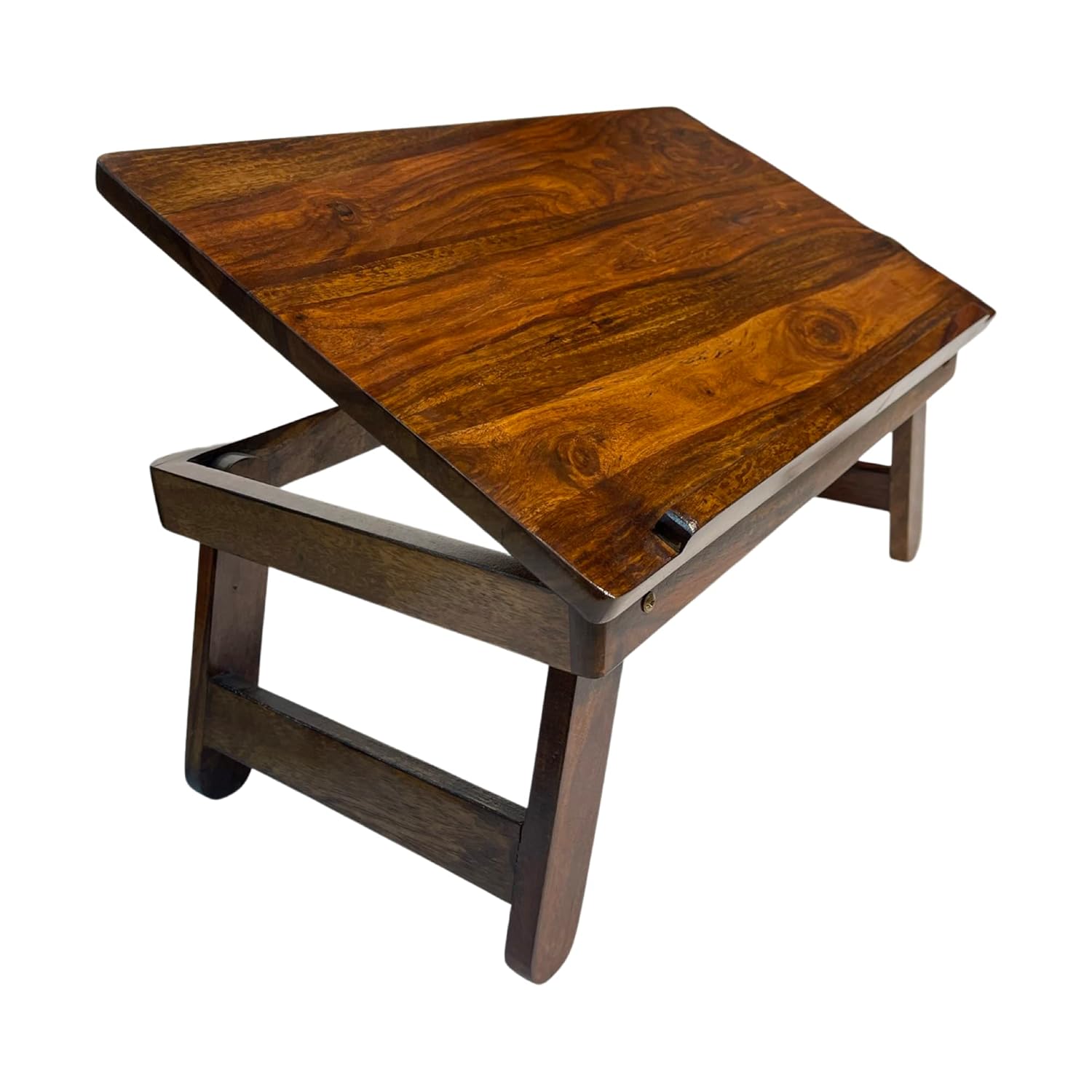 Solid Sheesham Wood 3Way Foldable Bed Study/Laptop Table Wooden Bed Study Table Sheesham