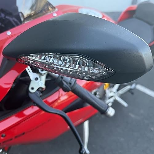 Miniatura 2 de Worldmotop - Espejo retrovisor lateral ajustable para motocicleta, compatible con Ducati 959 Panigale 2016-2019 1299 Panigale/S/R 2015-2019 2018 2017