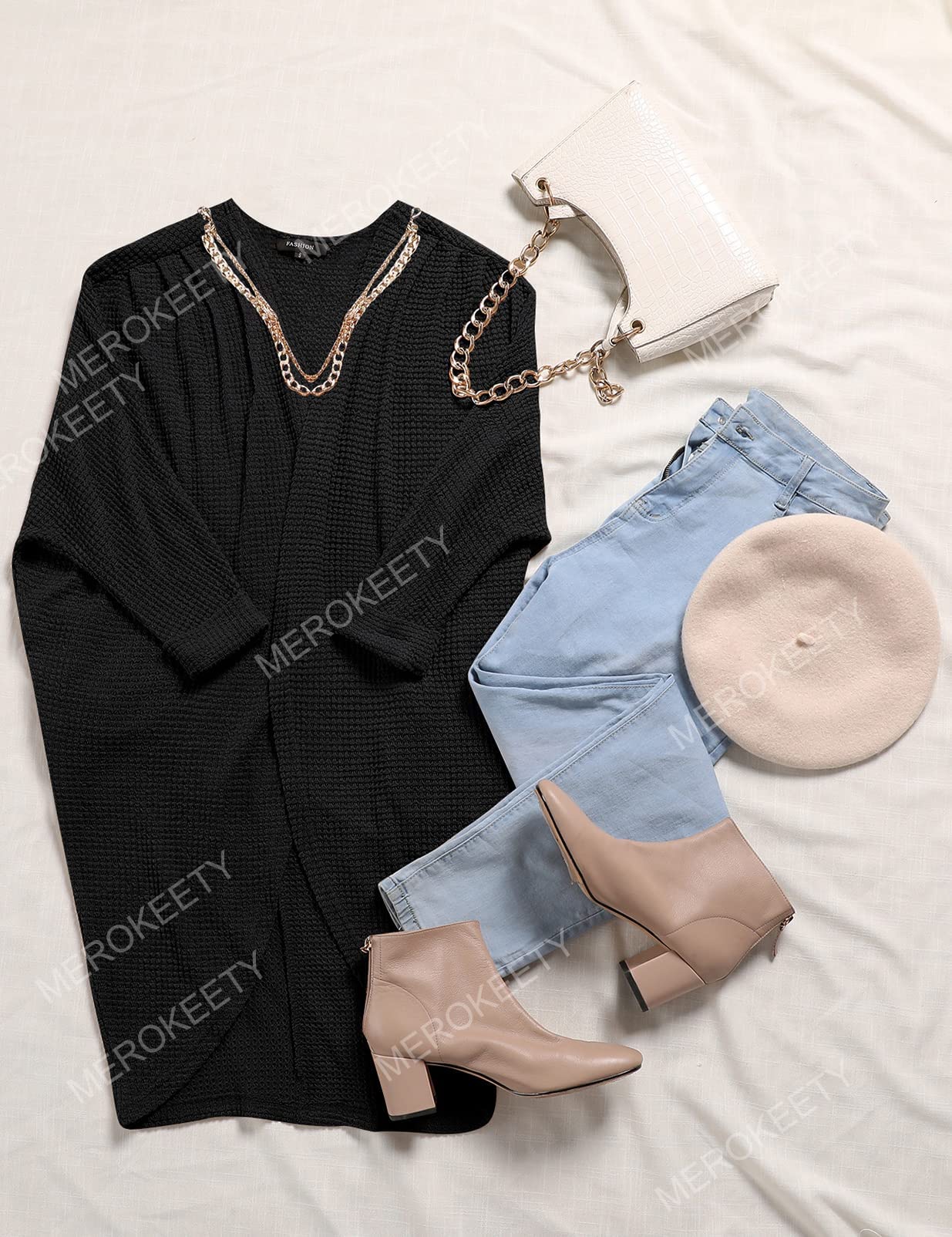 MEROKEETY Damen Weich Classic