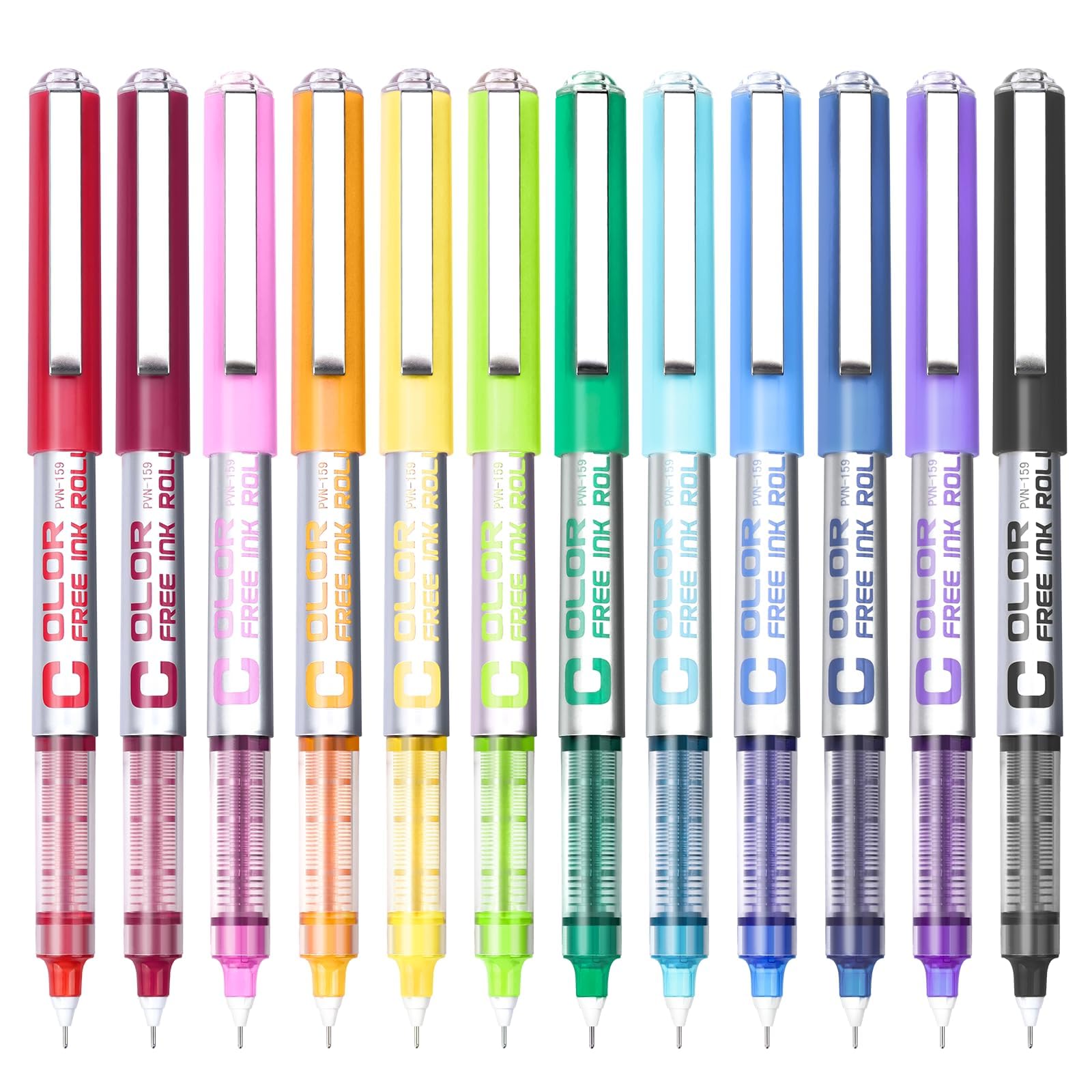 EYEYE Needle Rollerball Pens 0.5mm 12 Count