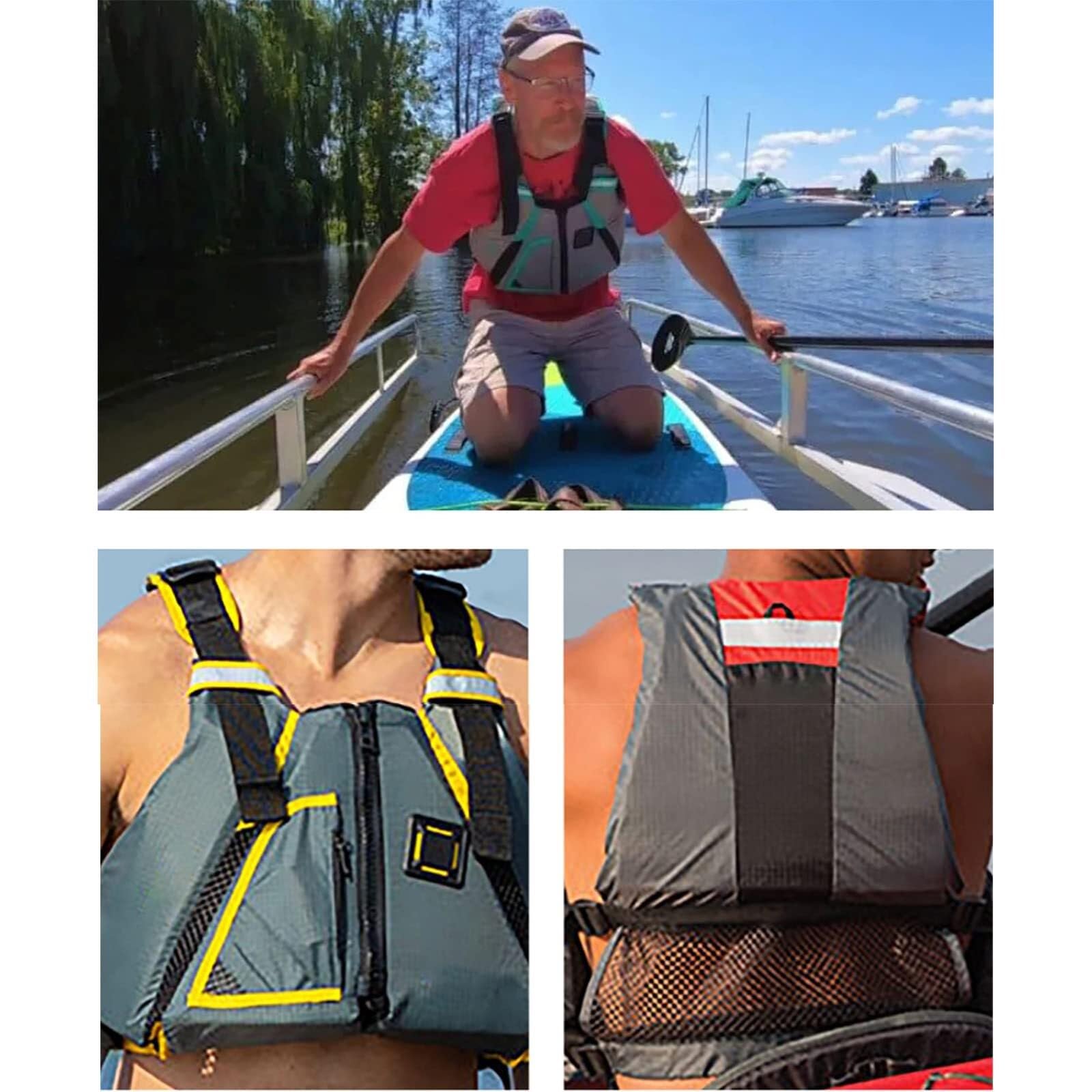 River Vest Ajustamento Ingegneria Organizzazione Fiume Neoprene per Pesca Mosca Trota Fiume Uso