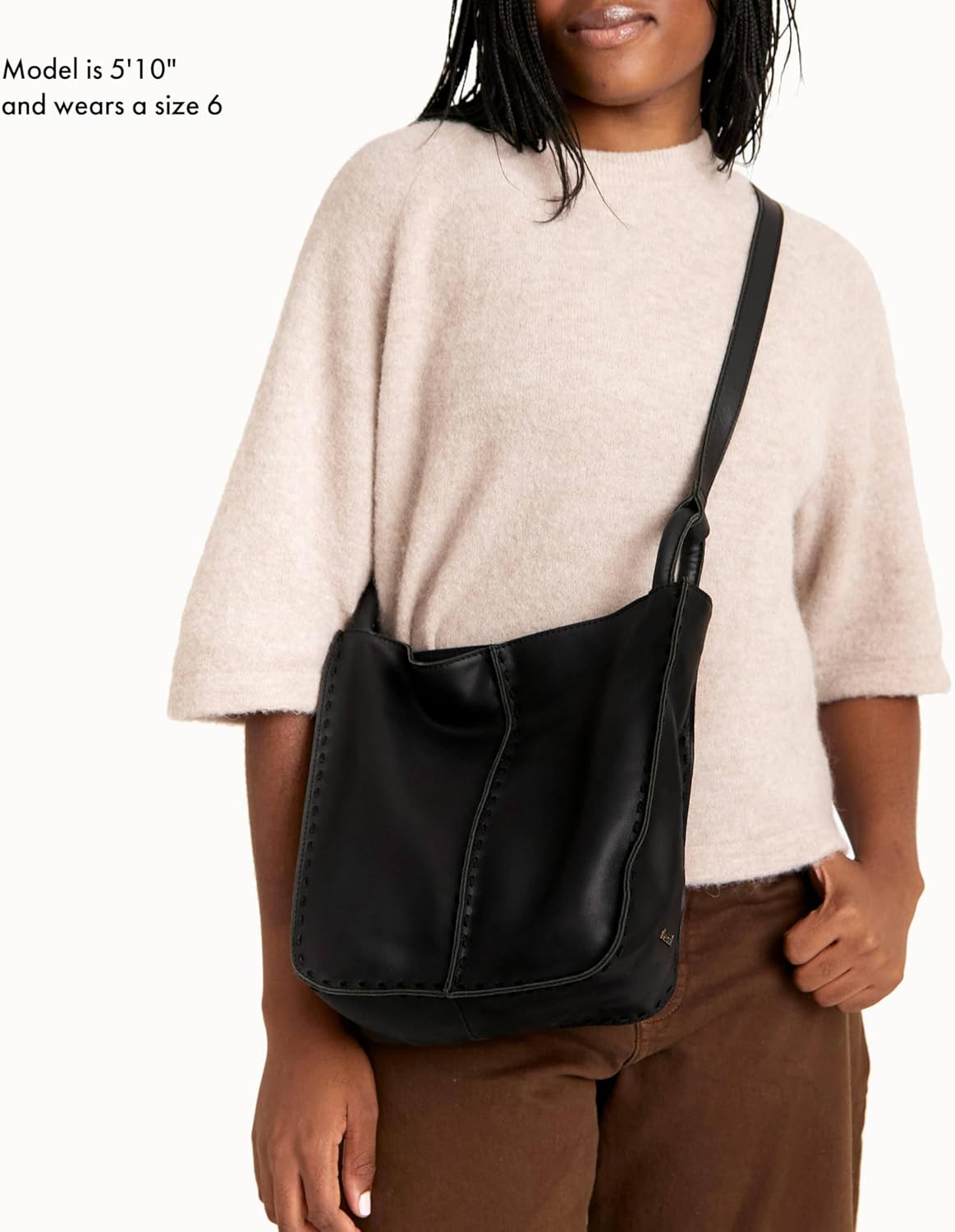 The Sak Los Feliz Crossbody Purse - Women's Leather Handbag For Everyday & Travel - Cross Body With Adjustable Shoulder Strap - Image 2