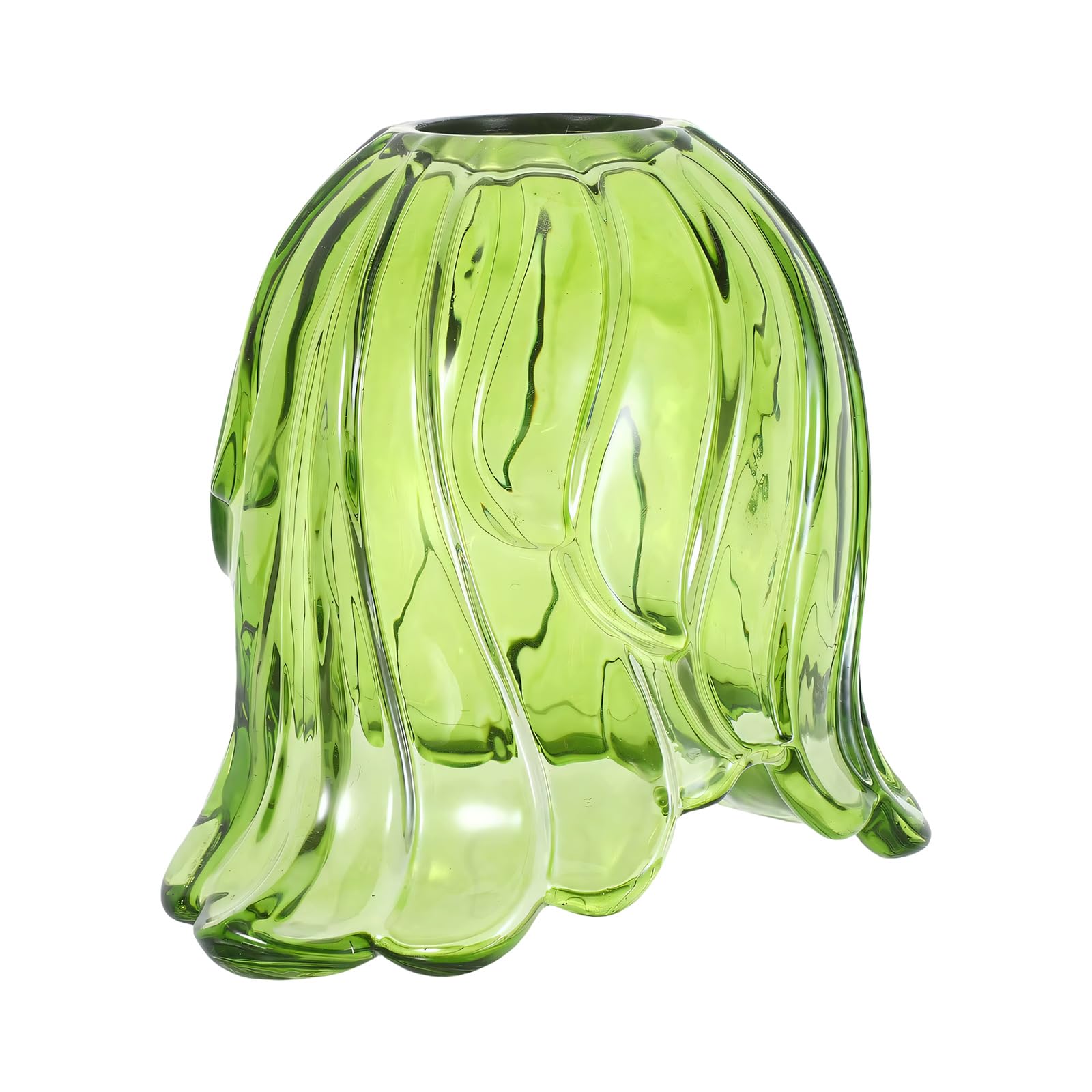 Jazuaiao Green Flower Lampshades Pendant Light Cover Lighting Accessories For Table Lamps Chandelier Fixture Small Flower Lampshades
