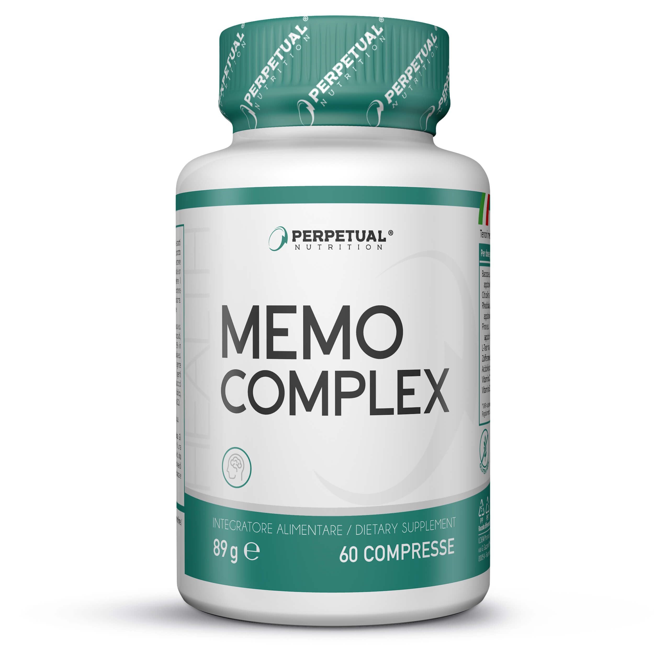 Integratore nootropico per la memoria. Con rodiola, citicolina e bacopa. Utile per memoria, buon umore, rilassamento e benessere mentale. Nootropico per memoria, concentrazione e funzioni cognitive.