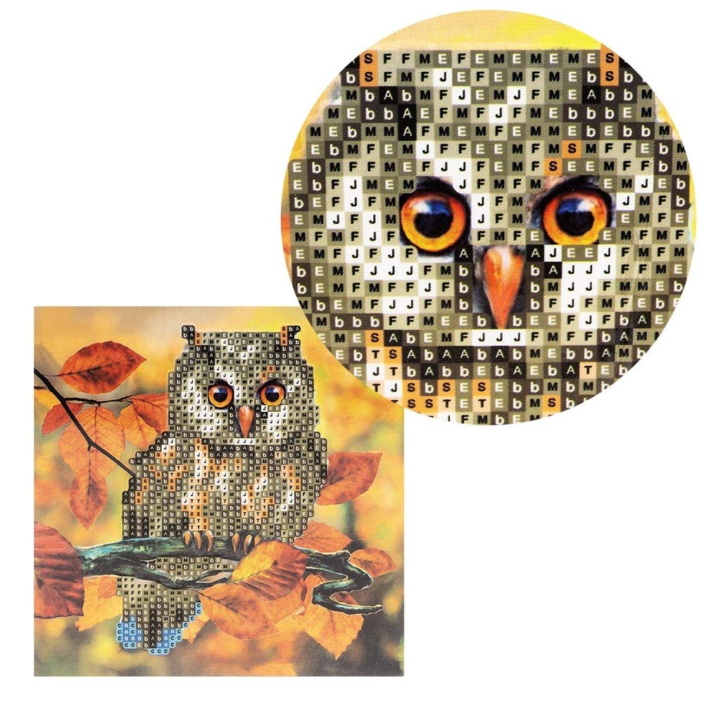 Diamond Painting Wenskaart Met Viooltje En Envelop - 16x16 Cm Incl. Gereedschap