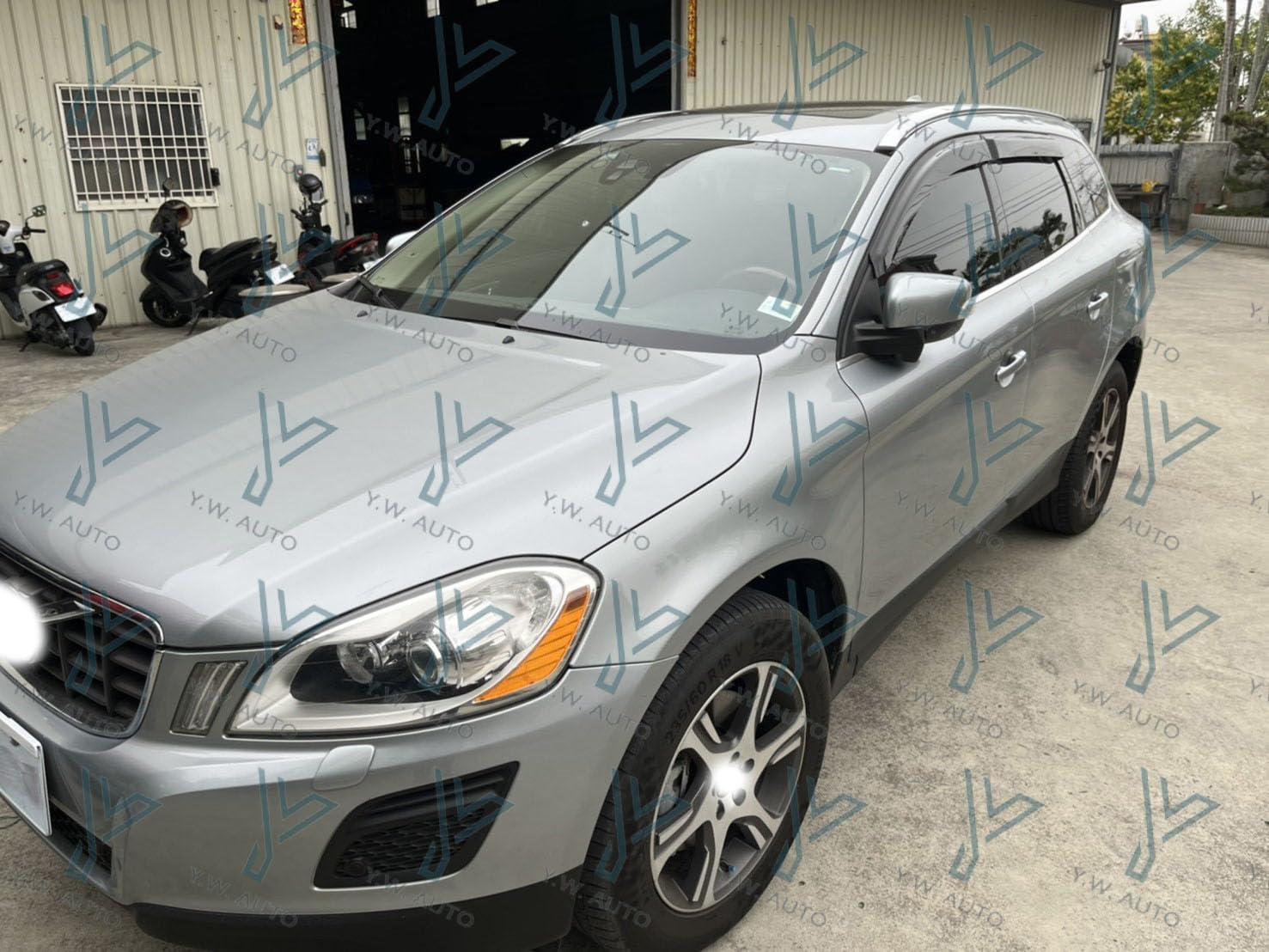 YW AUTO Out Channel Ventvisor/Window Deflectors/Window Visor | Fits 2009-2017 Volvo XC60, 4 pcs.
