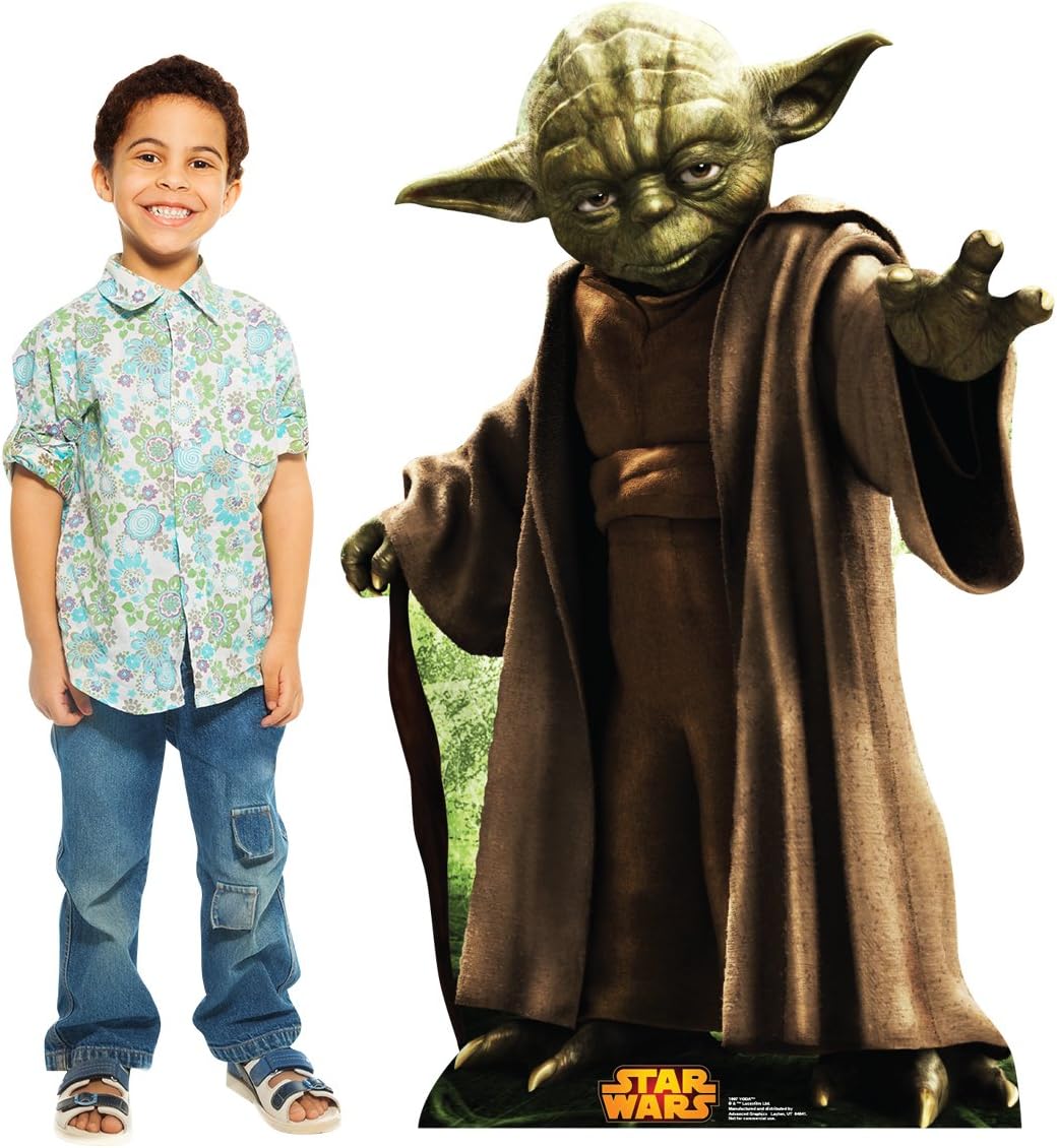Cardboard People Yoda Life Size Cardboard Cutout Standup - Star Wars Classics Retouched