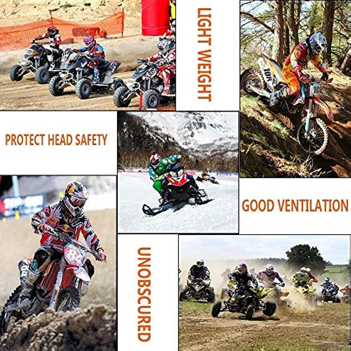 CANIAN Casco De Motocross Completo para Bicicleta De Montaña, Casco De Bicicleta De Downhill, Casco De Cross con Gafas, Máscara De ABS Y EPS para Mayor Seguridad. (C,M)