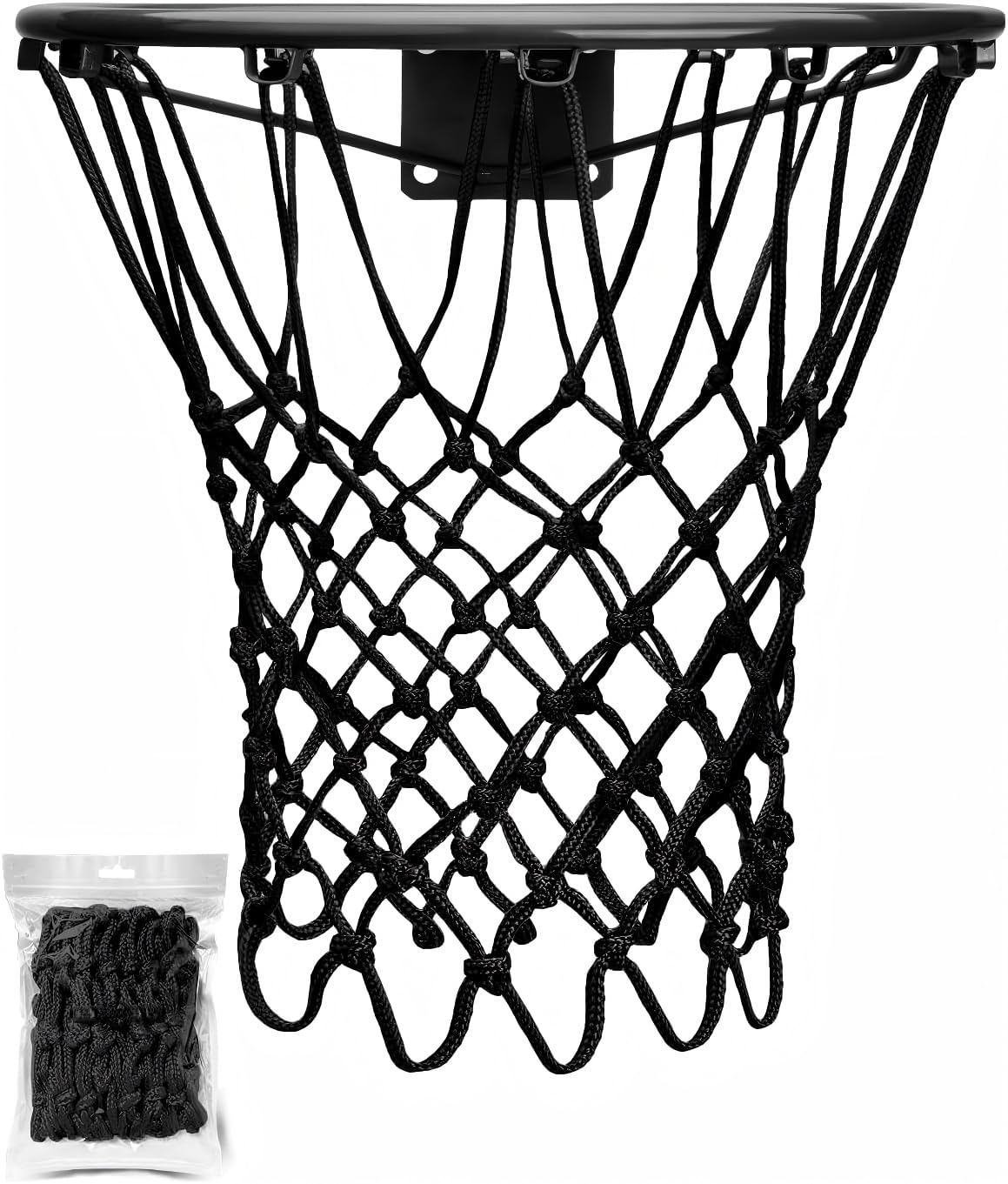 Basketball Hoop Net,Basketball Net Replacement Heavy Duty, Fits Outdoor Indoor Standard Rim,2025 Professional On-Court Quality, All Weather Anti Whip