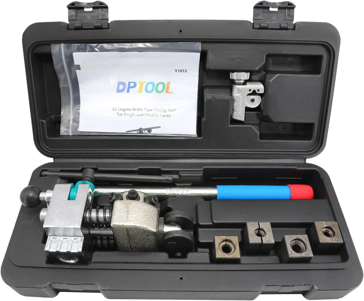 DPTOOL Brake Line Flaring Tool Kit, 45° Flare(3/16–4.75mm) for 304 stainless steel