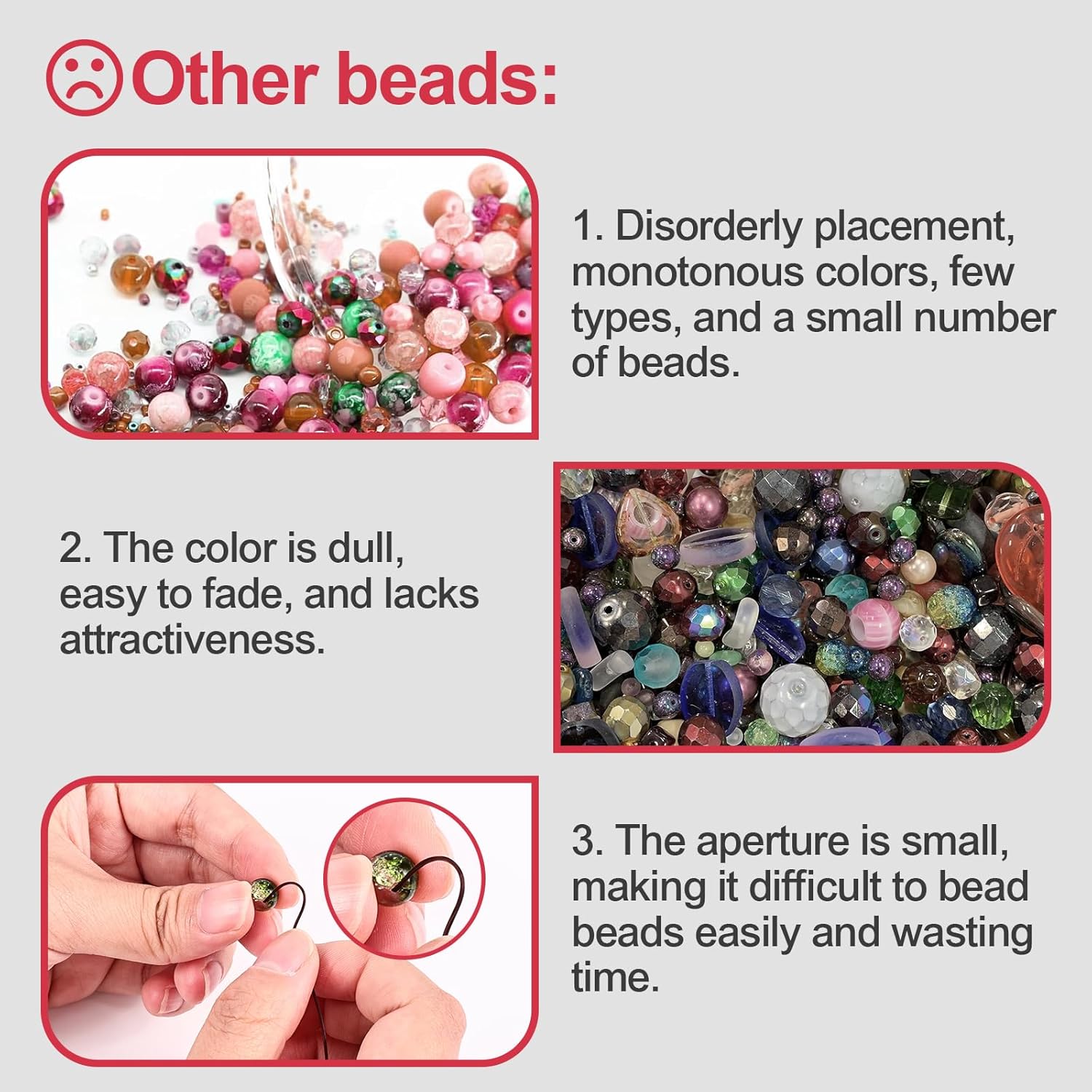 XSEINO About 2800 PCS 4mm Glass Beads Bracelet Making Kit,24 Assorted Red Elegant Series Colorful Crystal Beads for Bracelet and Jewelry Making and DIY Crafts,Friendship Bracelets - Image 5