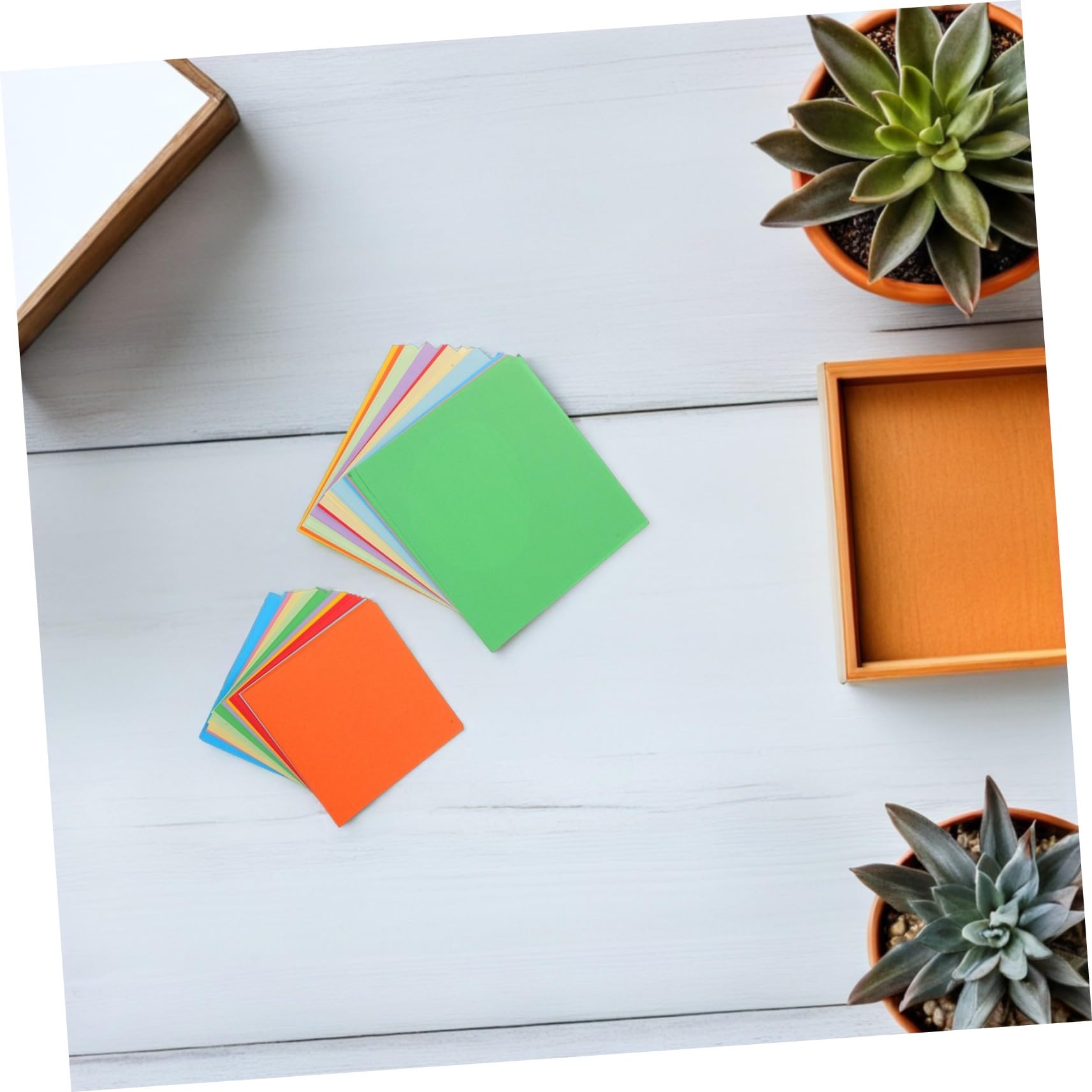 Tofficu Doppelseitiges Origami Papier Buntes Quadratisches Faltpapier für Vielseitig Verwendbar für DIY Bastelprojekte Kindergarten Kreative Handarbeit Einfache Handhabung