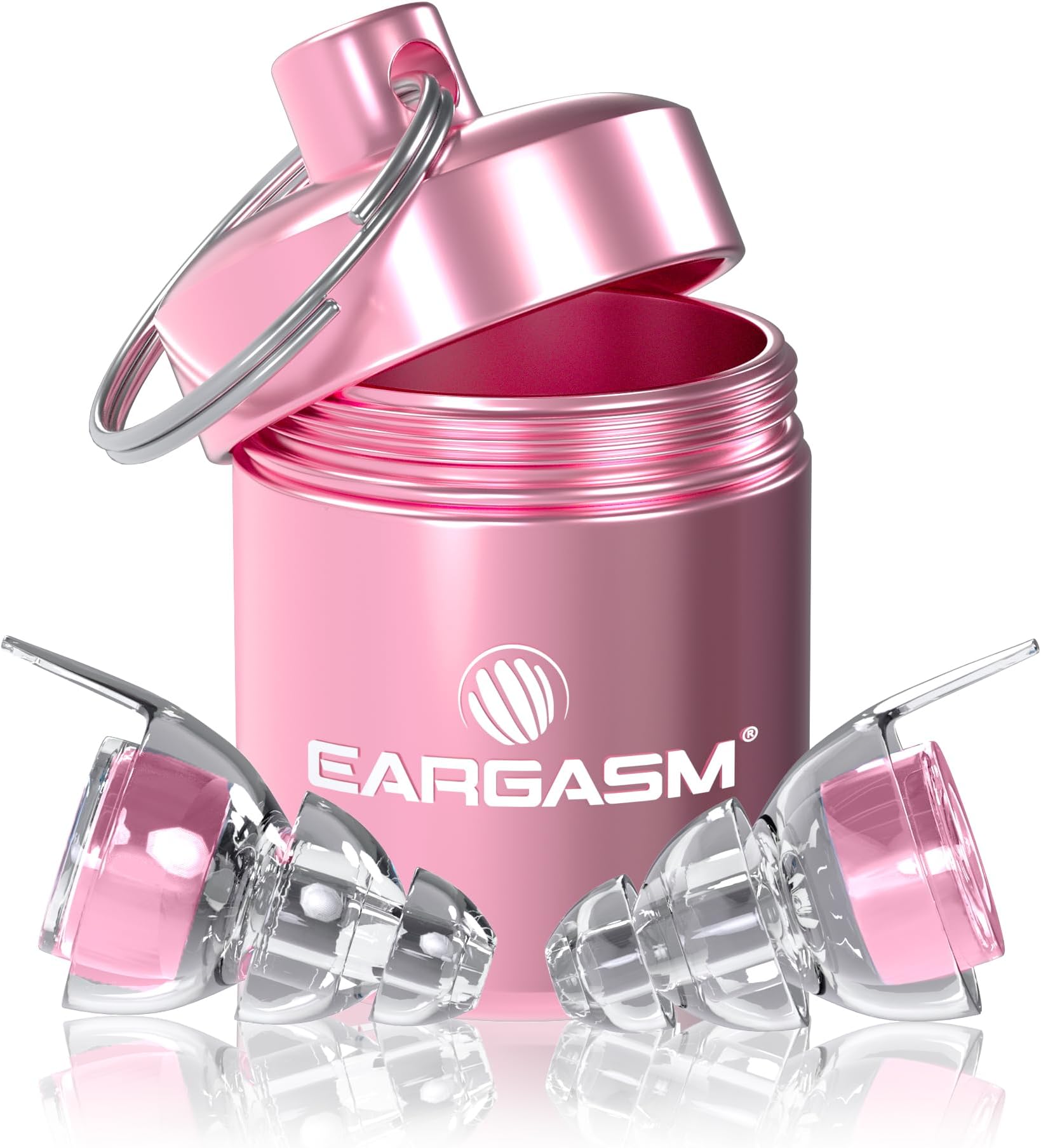 Eargasm High Fidelity Pink Earplugs for Concerts, Festivals, Musicians, DJs, Night-Life, Motorcycle Hearing Protection - Reusable Ear Plugs for High Fidelity Noise Reduction up to 21 dB