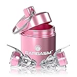 Eargasm High Fidelity Earplugs with Pink Filters - Reusable Noise Reduction Hearing Protection Ear-Plugs with Carrying Case for Concerts, Festivals, Raves, Musicians, Live Music, Sporting Events