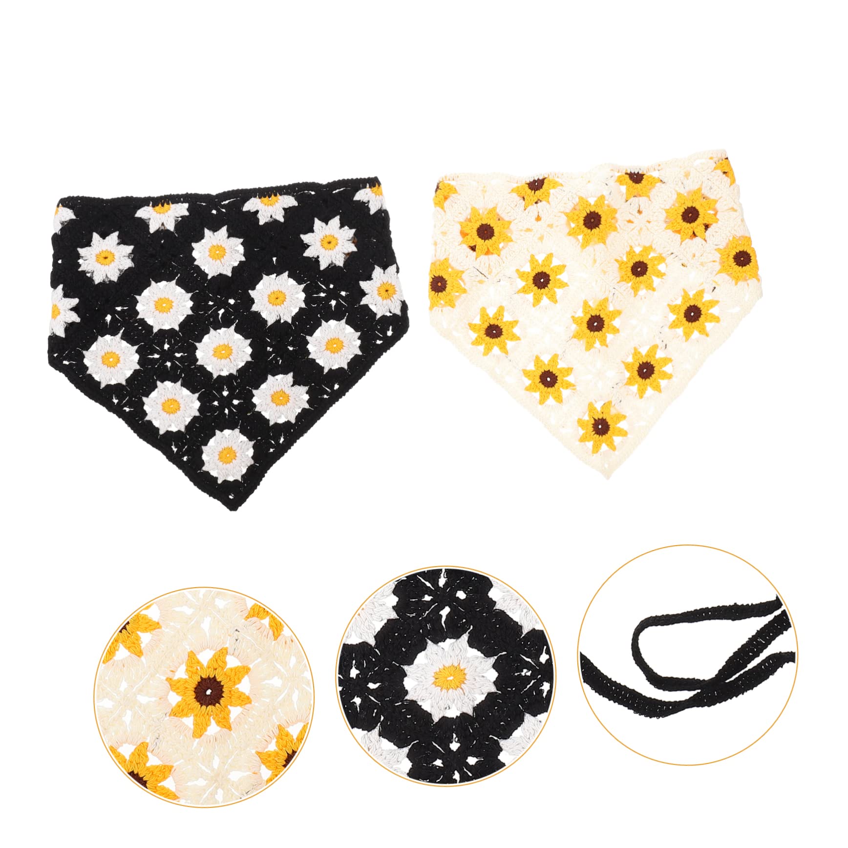 Beavorty 4 Pz per ago per all'uncinetto pañuelos para mujer uncinetti turbante per donna fasce per bandana da donna elastico sciarpa cinghia