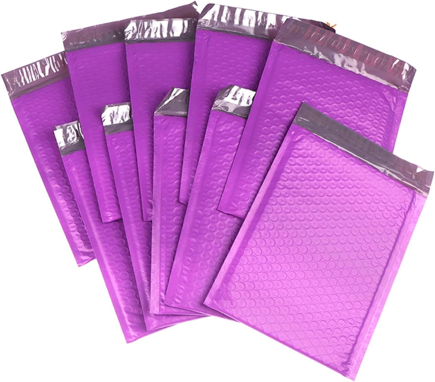 Generic Bubble mailers Bubble Wrap 1lot/10pcs Usable Space Purple Poly Bubble Mailer envelopes Padded Mailing Bag Self Sealing for Packing Packaging