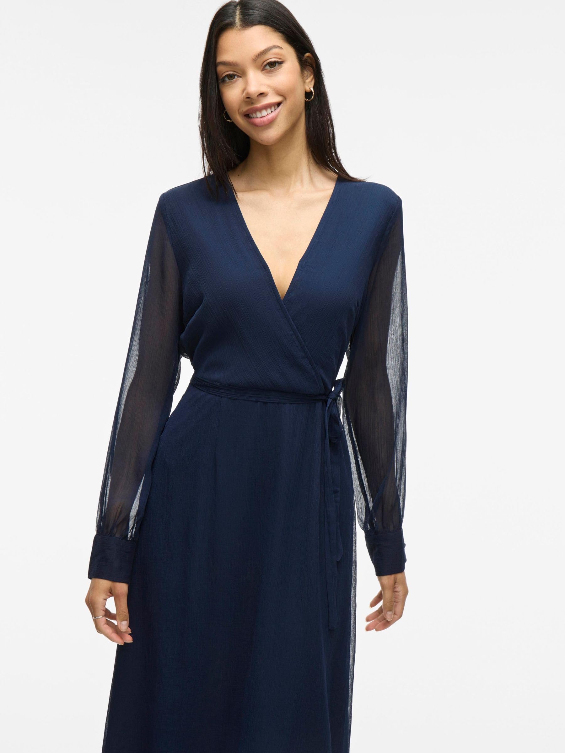 Vila Female Maxikleid VIFALIA Langarm | Midi dress