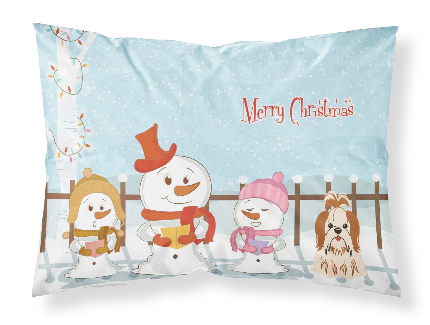Taie d'oreiller Shih Tzu cadeau de Noël original pour passionné de chiens