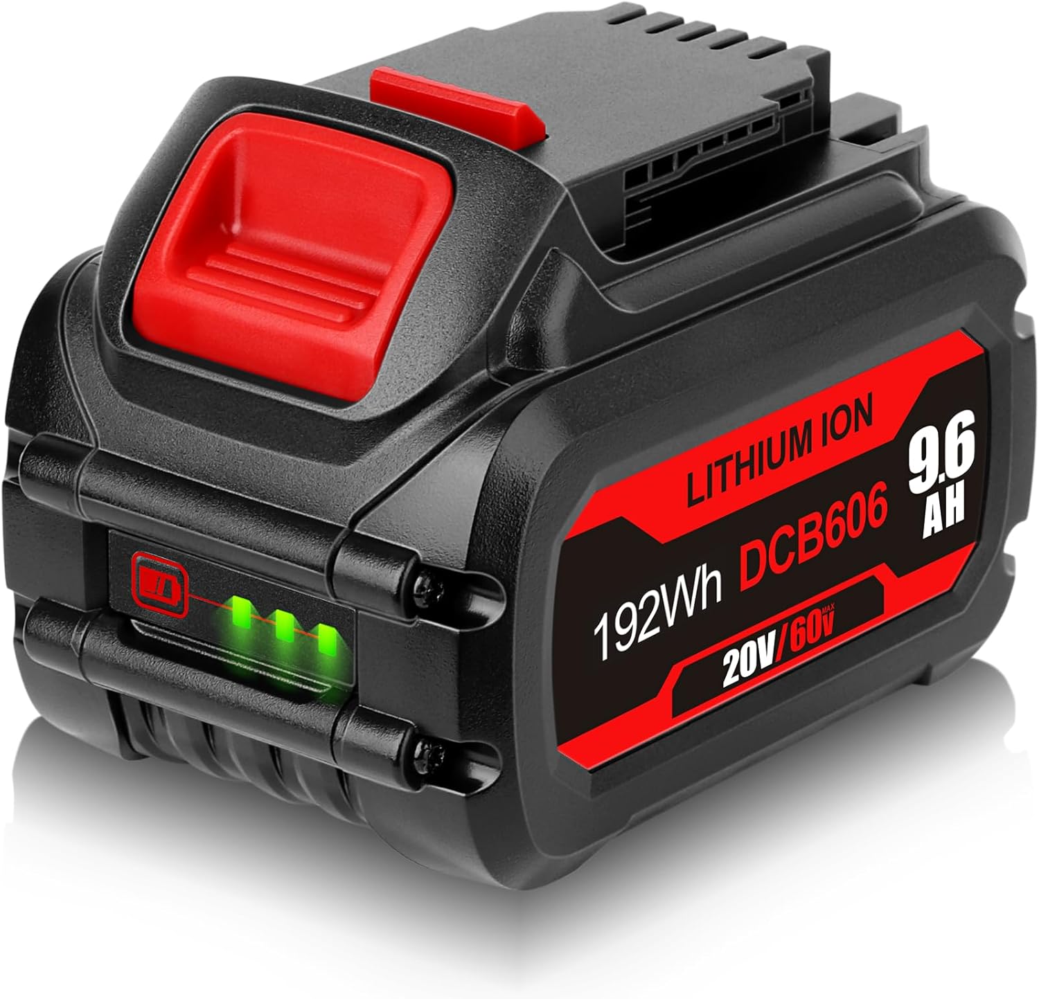 DCB609 20V/60V 9.6Ah Replacement for DeWalt 60V Flexvolt Battery DCB606 DCB609 DCB612 Compatible with DeWalt 20V/60V Cordless Power Tools
