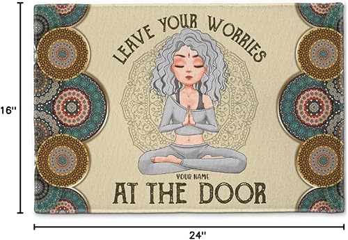 Vista 24 de Tapete personalizado con texto en inglés «Check Yo Energy Before You Come in My Space», decoración del hogar, cumpleaños, regalo de amor para ti 5