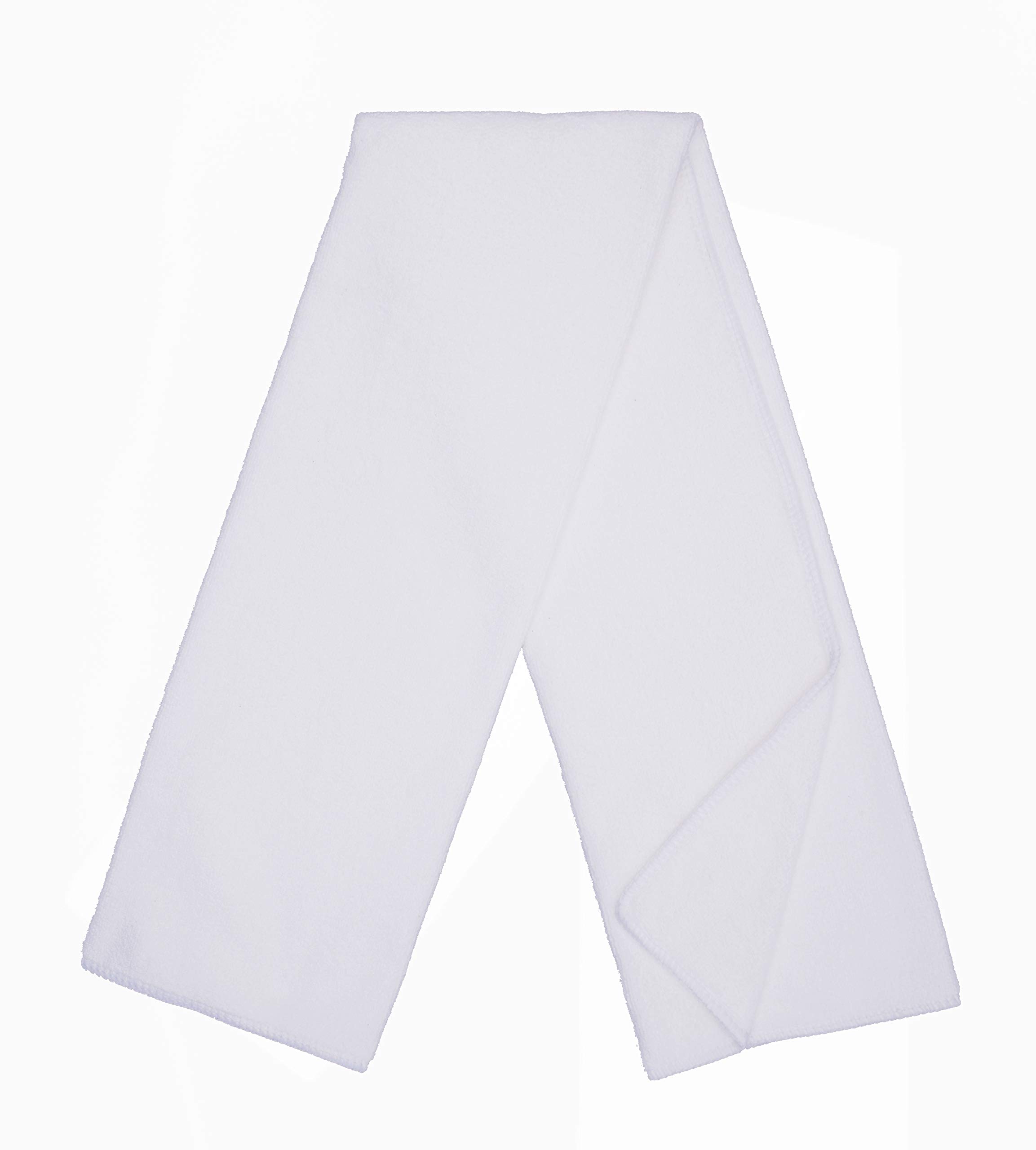BW&HM Toalla Gimnasio Microfibra Deporte Toallas Gym Hombre Mujer Secado rápido 40 x 80 cm Paquete de 3 Blanco
