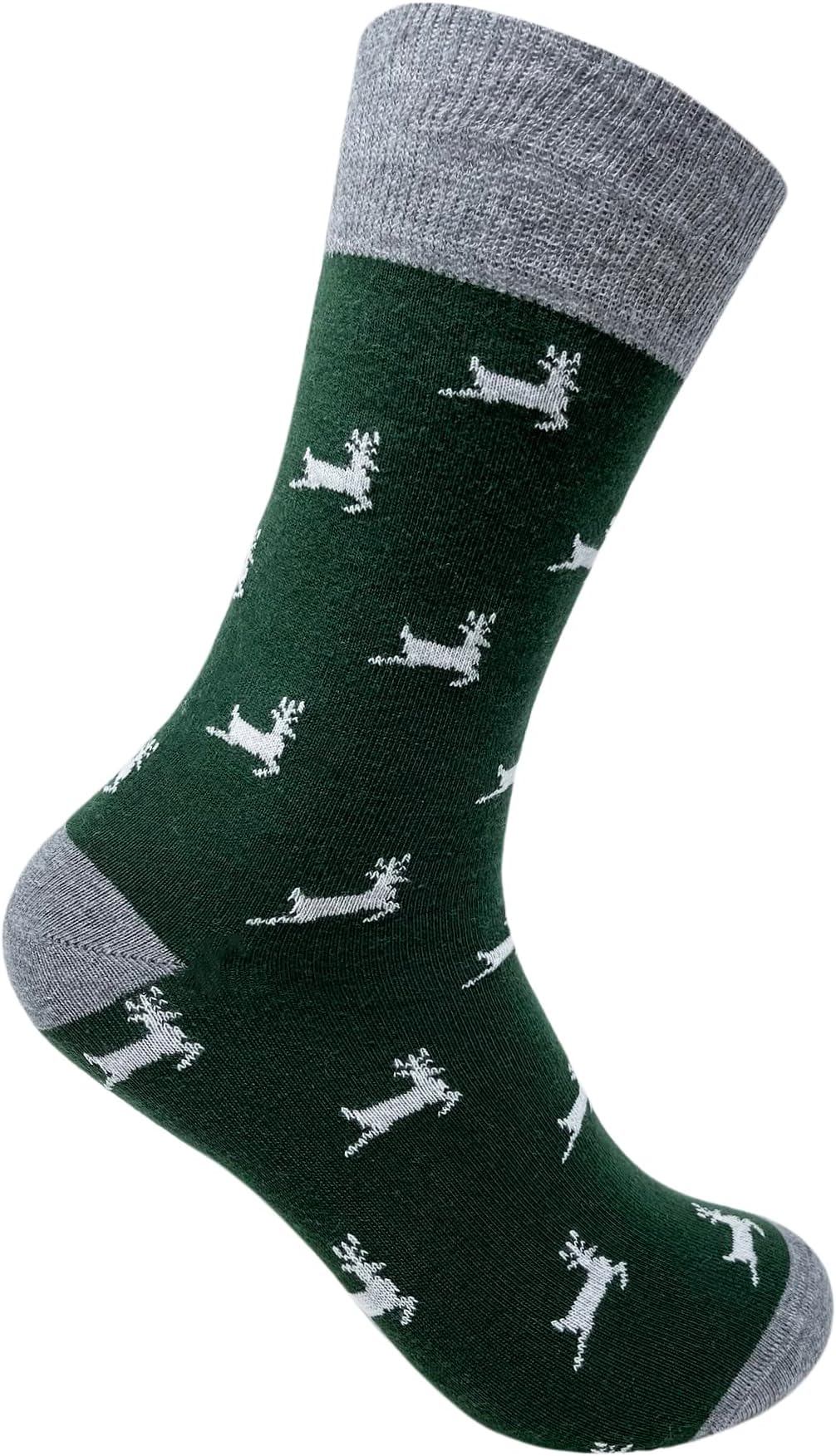 Mint & OakPrinted Crew Socks For Men, Soft Cotton Calf Length Socks, Colorful Sock Gift For Men, Anti-Microbial & Odour Free, Funky Socks - Set of 1