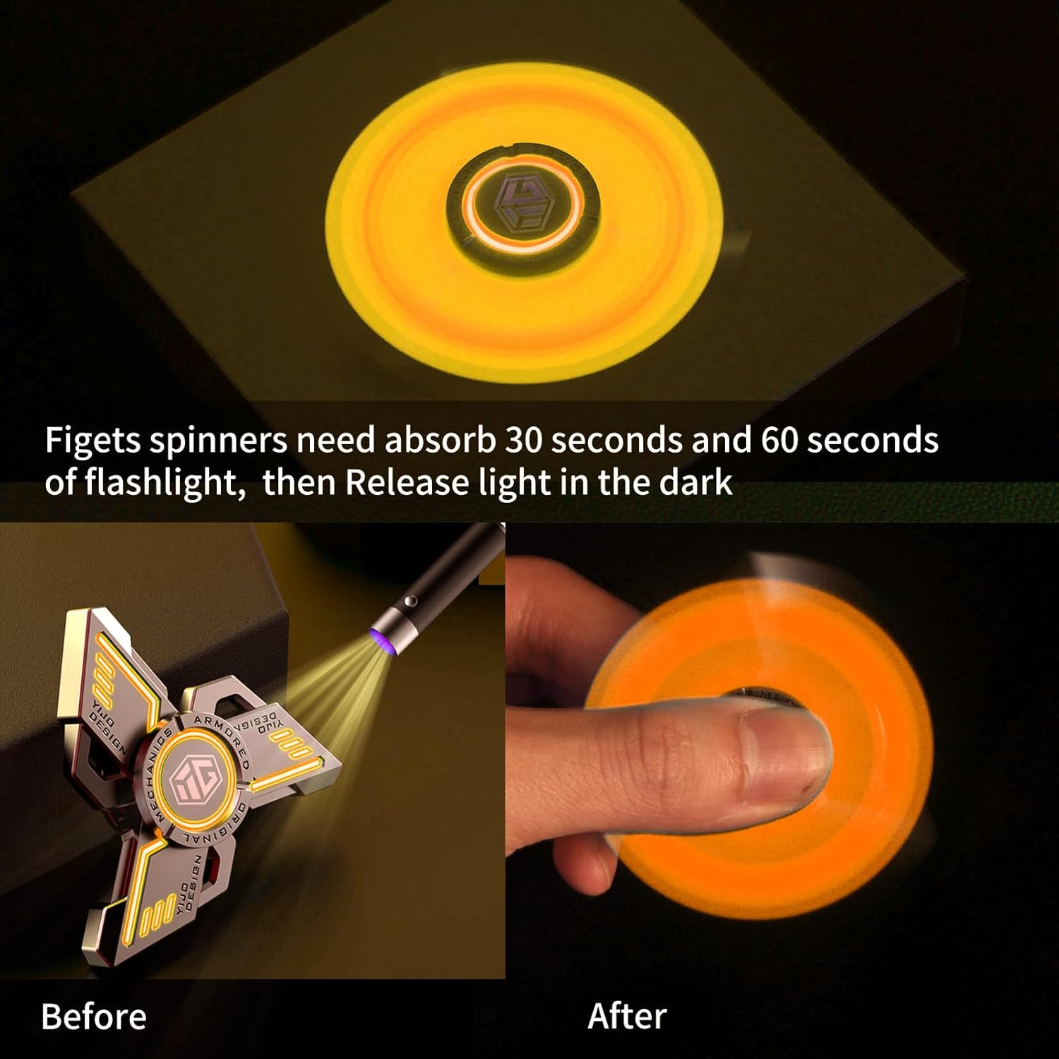 INNÔPLUS Fidget Spinner, Fidget Spinners Cool, Fidget Spinners para ...