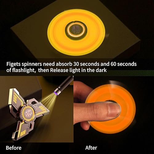 Miniatura 3 de INNÔPLUS Fidget Spinner, Fidget Spinners Cool, Fidget Spinners para niños, juguete para aliviar la ansiedad y el estrés, TDAH, Spinner con luz