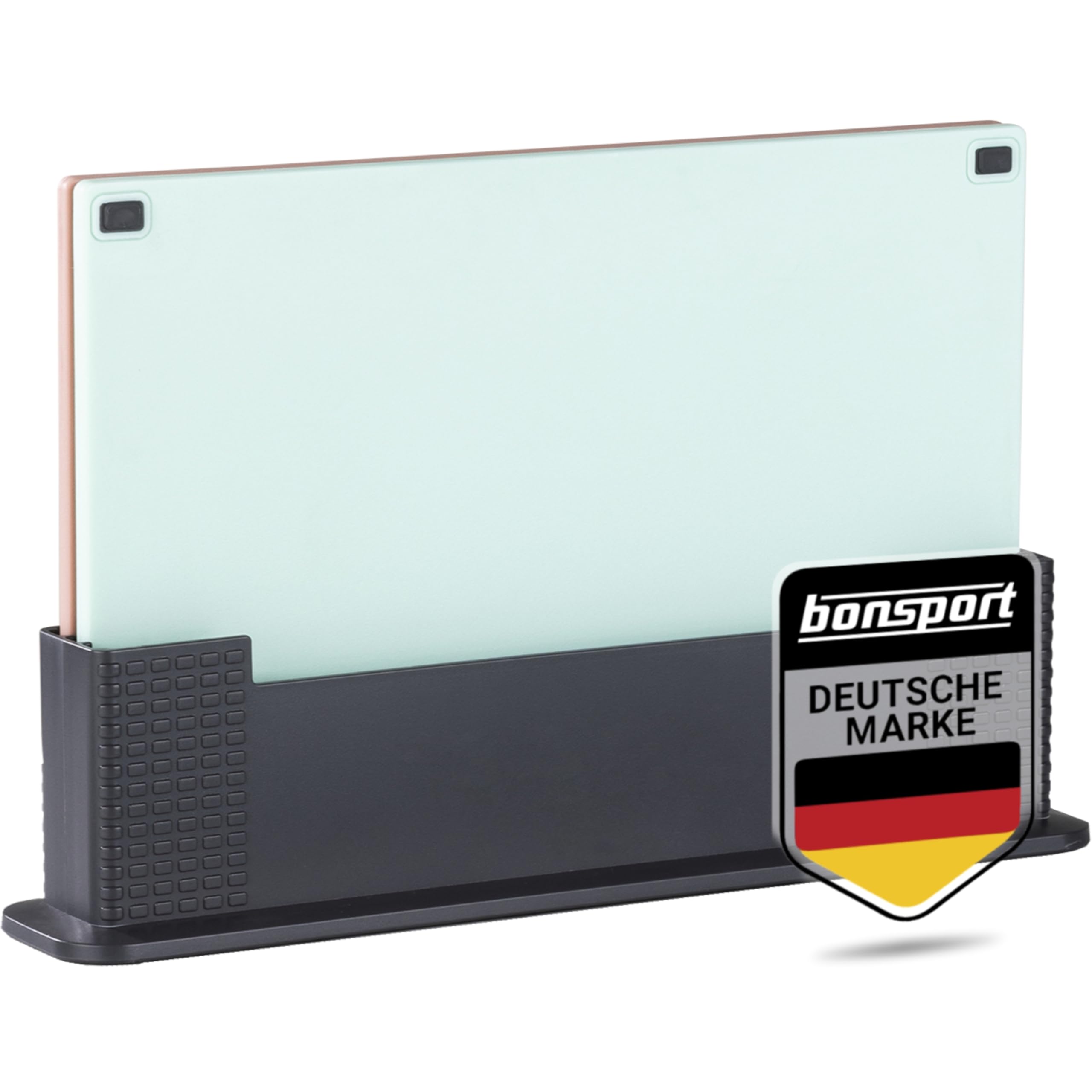 3er Set Schneidebrett mit Ständer - Schneidebretter Groß Spülmaschinenfest aus Kunststoff - Cutting Board Küche Chopping Board Halter