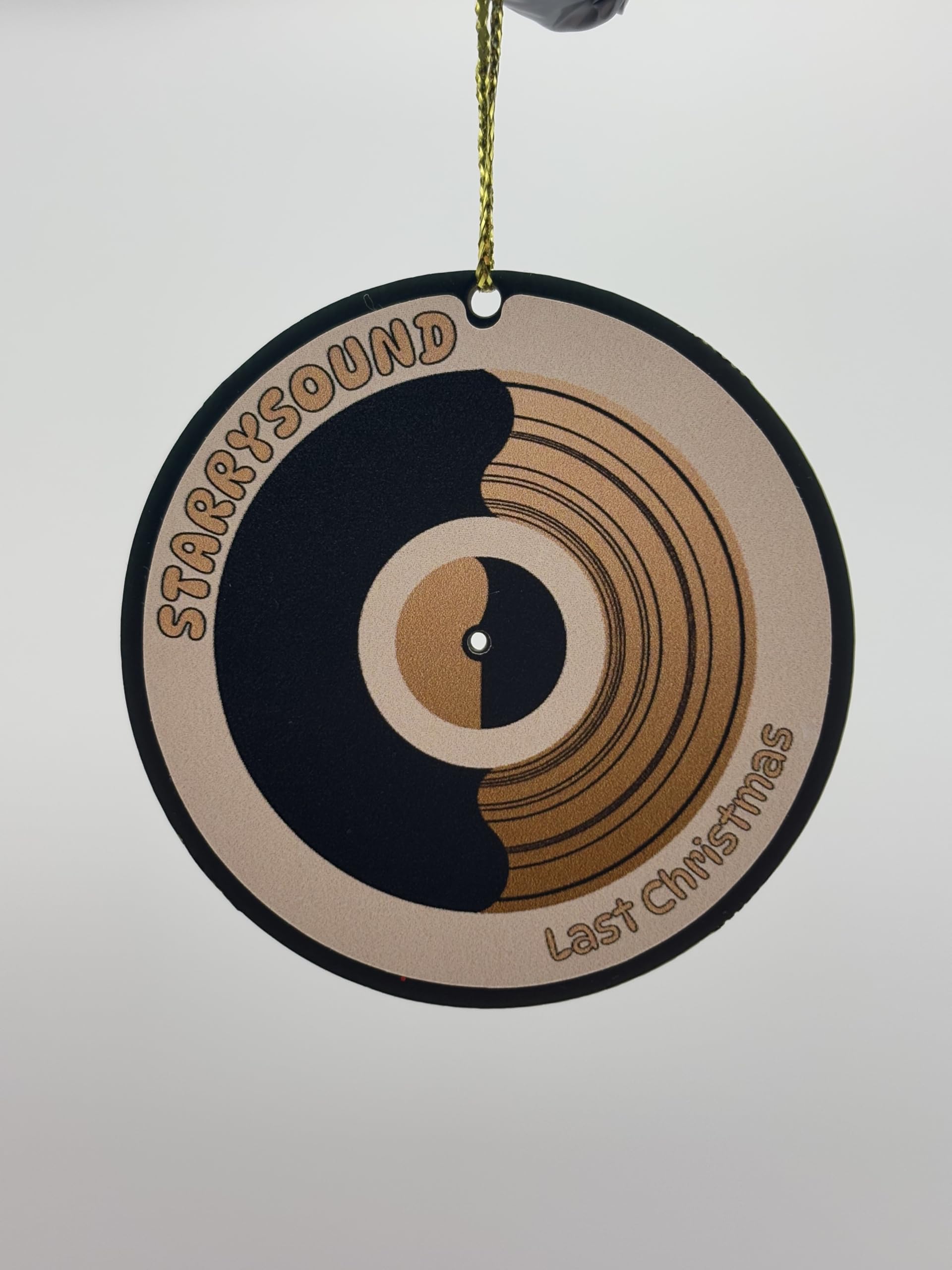 StarrySound Vinile NFC Musicale, Disco Smart per Spotify, Set per Eventi e Feste, Bomboniera Tecnologica, Nero e Oro