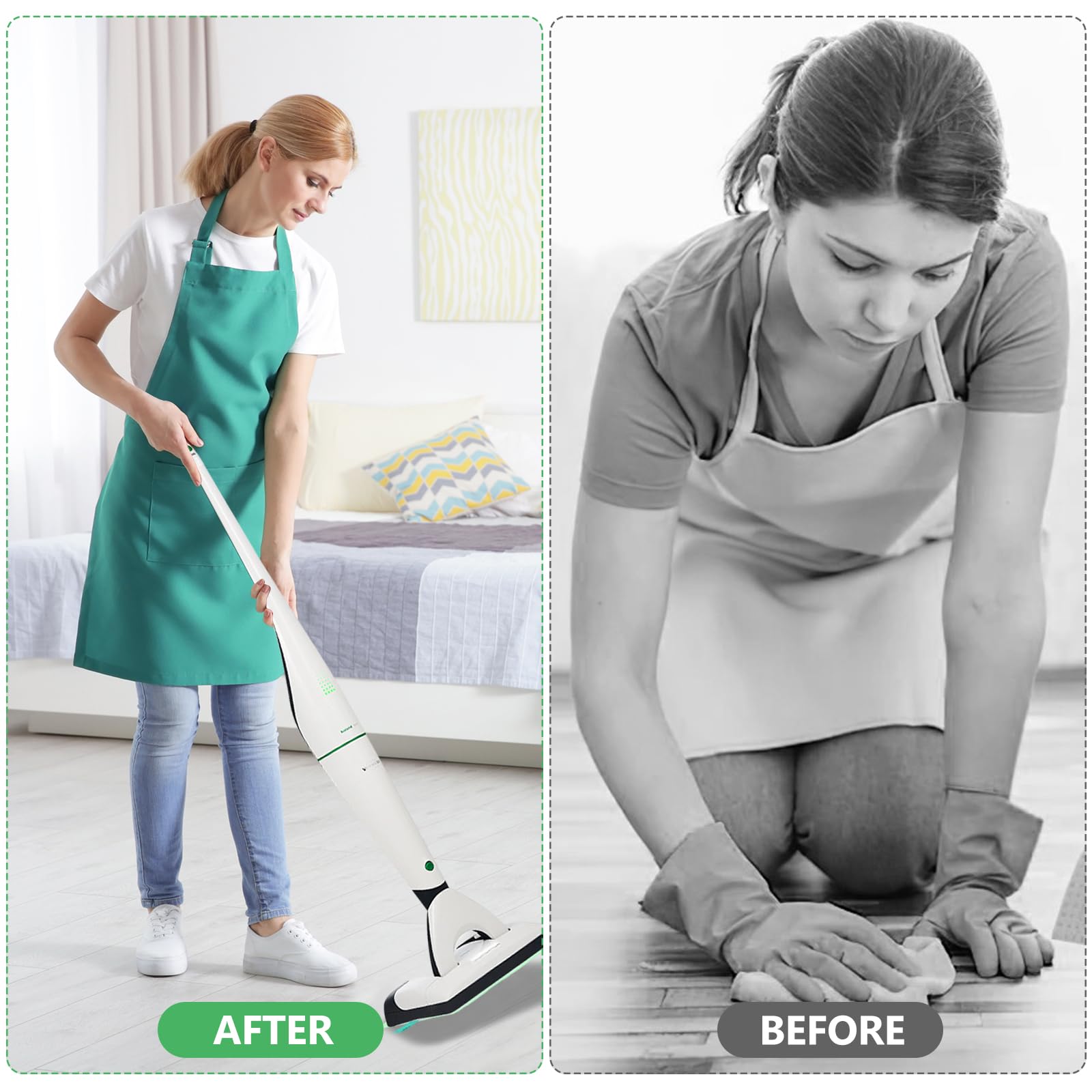 4 Stück Mopp-Ersatztuch für Vorwerk SP600, MF600 Saugwischer, Reinigungstuch Ersatztuch kompatibel mit Vorwerk Saugwischer, Wiederverwendbares und Waschbares Mikrofaser Mopptuch
