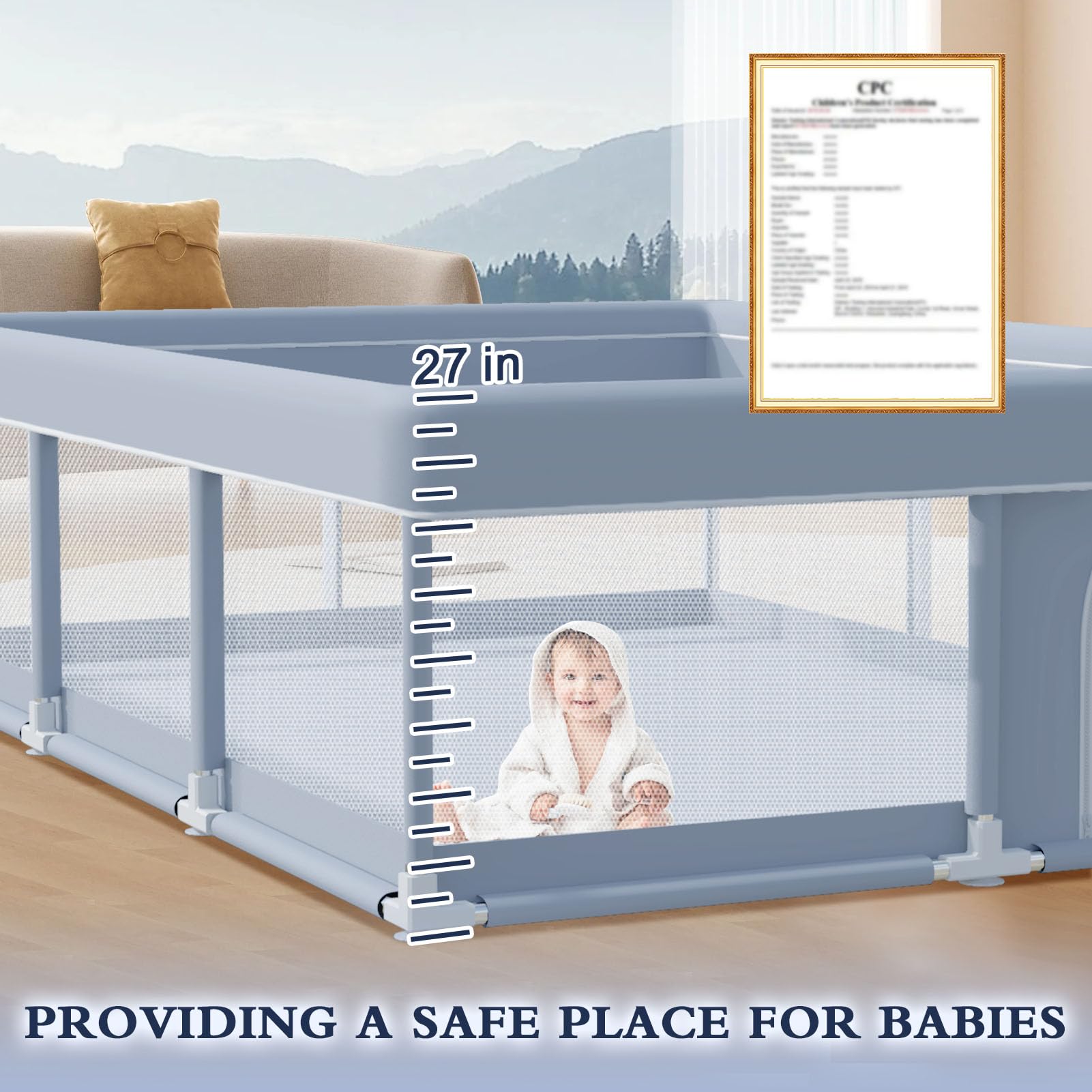 Snapklik.com : XVISHX 74 X 50 Inch Baby Playpen, Playpen For Babies And ...