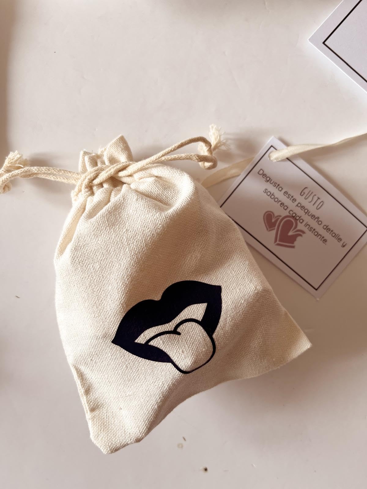 Caja Regalo de los 5 Sentidos con Saquitos de Algodón, Detalles Románticos Personalizados, Set de Regalo para Parejas