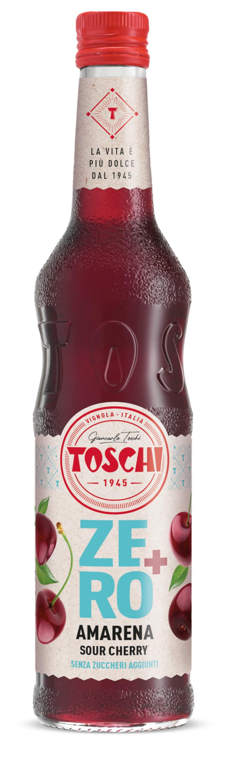 Drink Zero + 560 ml, Sciroppo senza Zucchero nei gusti: Amarena, Menta, Limone&Zenzero, Fragola, Pompelmo Rosa ed Orzata.