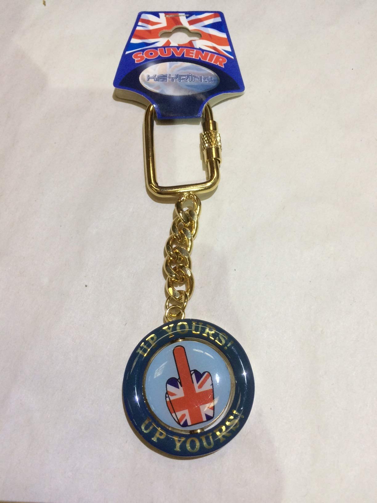 ElgateUp Yours Union Jack London Souvenir Spinner Keyring
